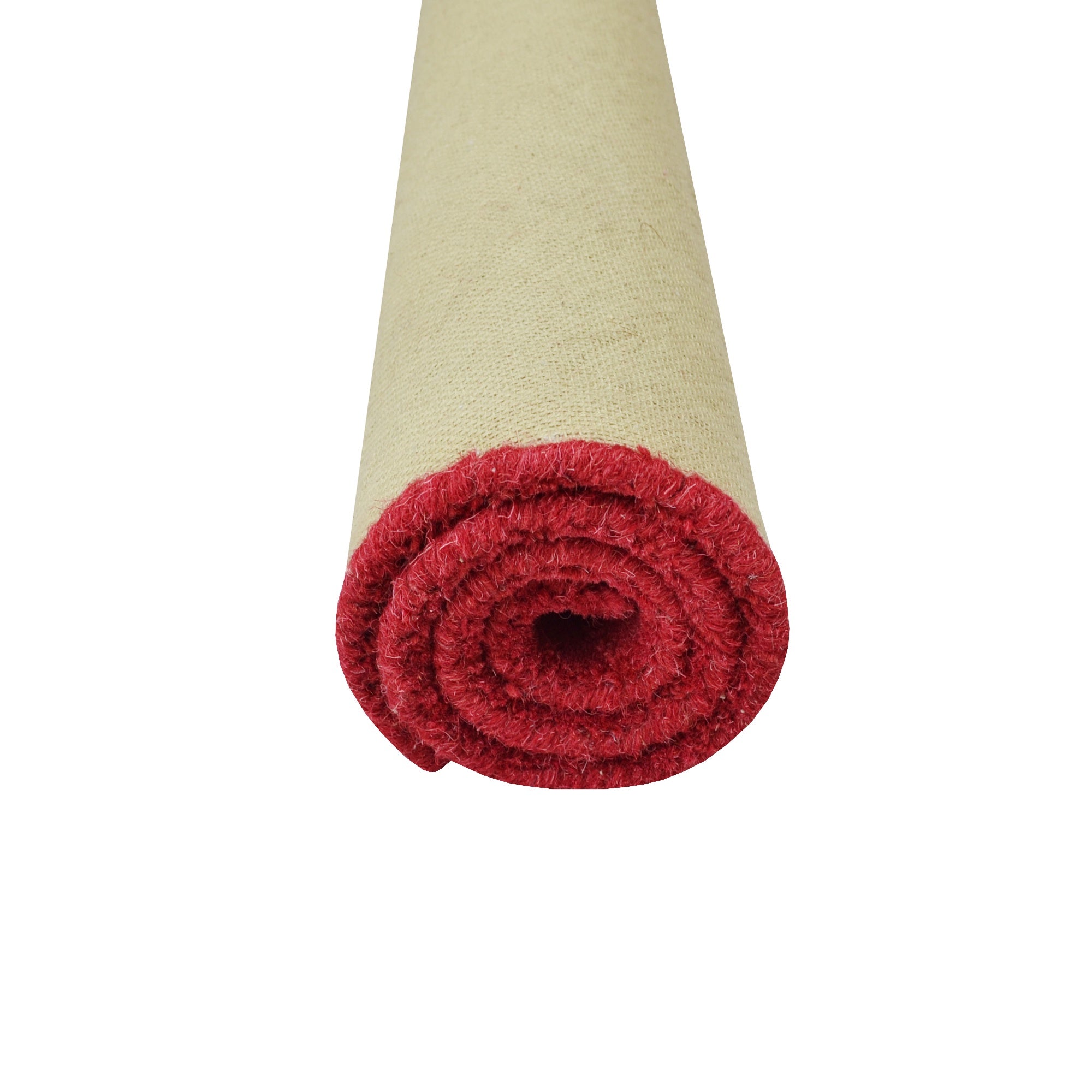 Handmade Chevron Wool Rug- 6439- Red -60x90cm