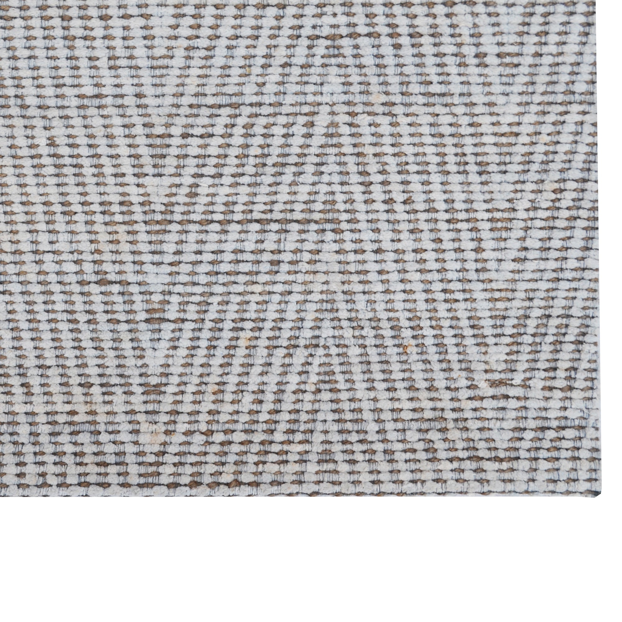 Handwoven Chevron Jute Rug-6419-Silver/Natural-60x90cm