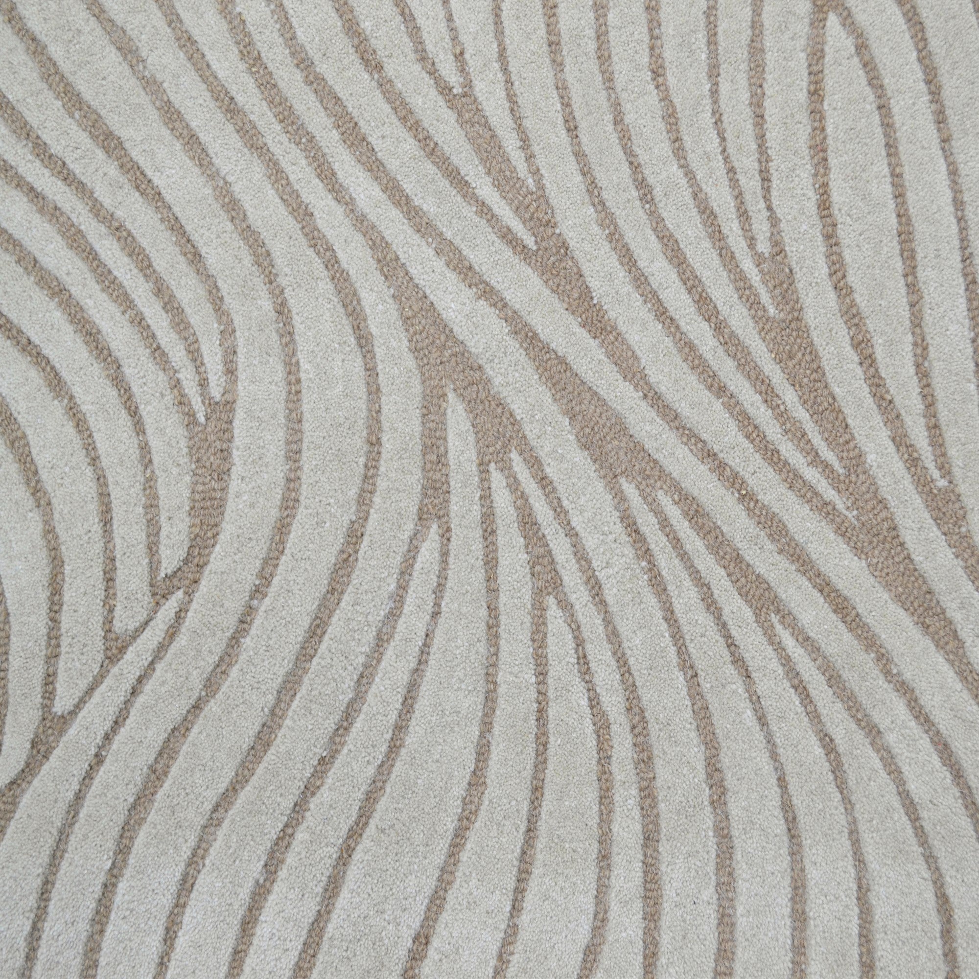 Handtufted Wool Rug-Decotex 6448-Beige/Brown-110X160cm