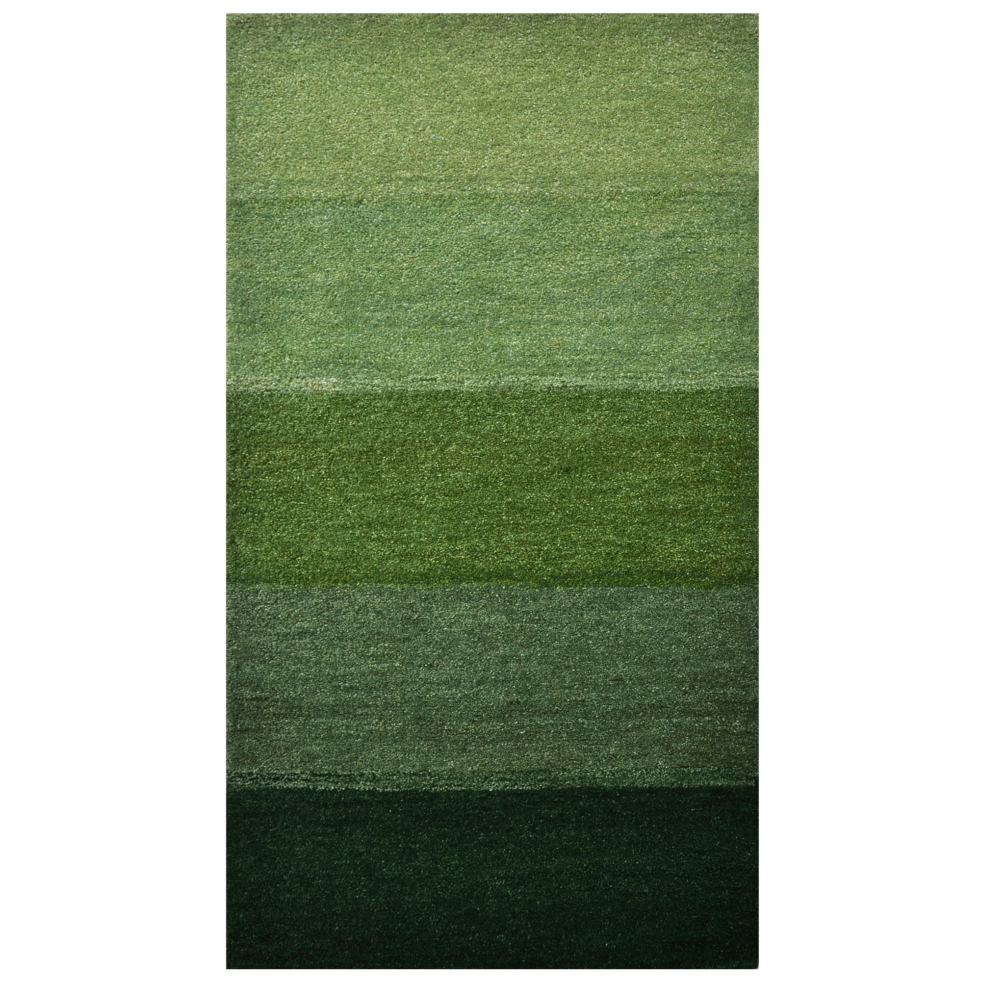 Handmade Gabbeh Wool Rug-128- SAGE GREEN-80x150cm