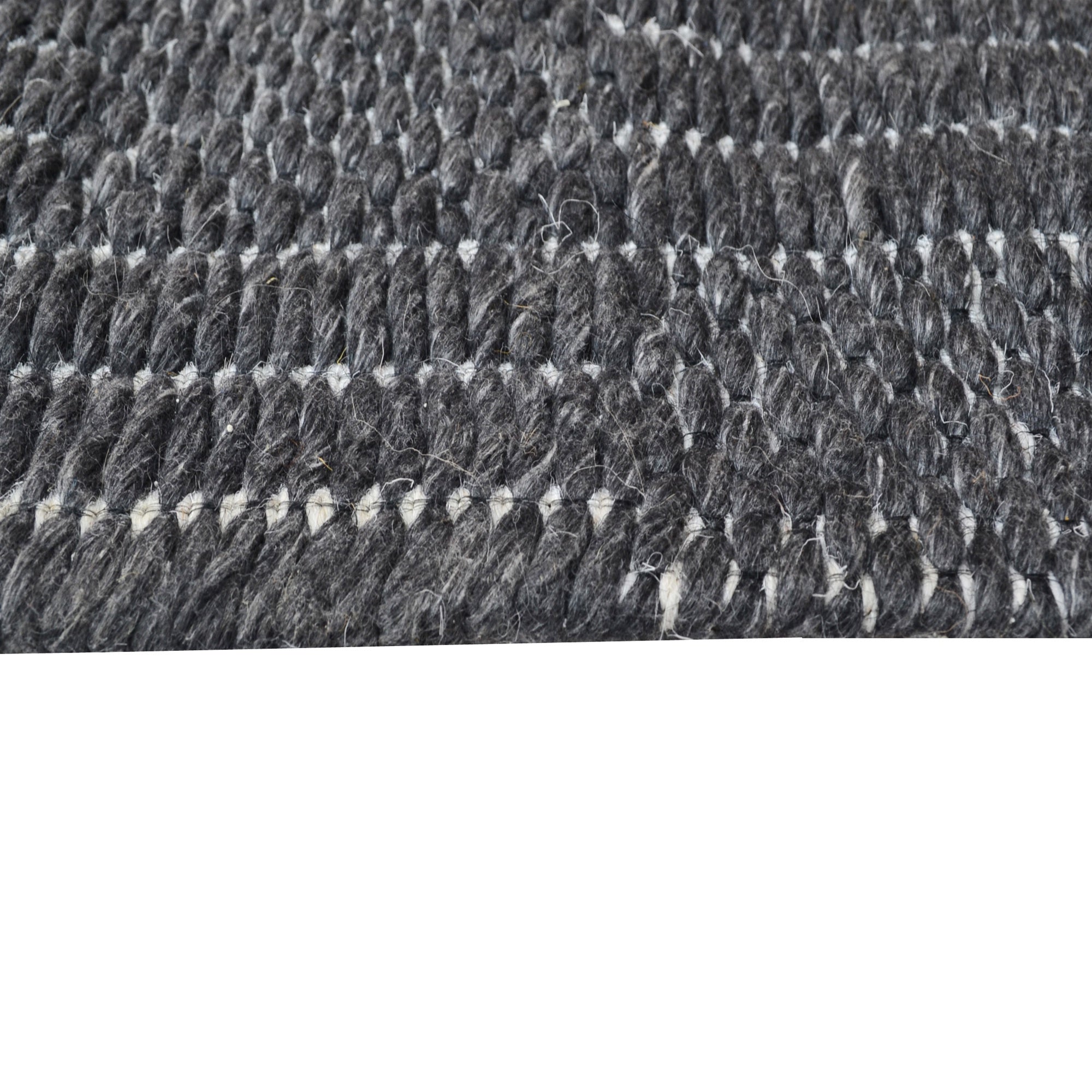 Handwoven Wool Rug-Ruskin 501-Charcoal-110X160cm