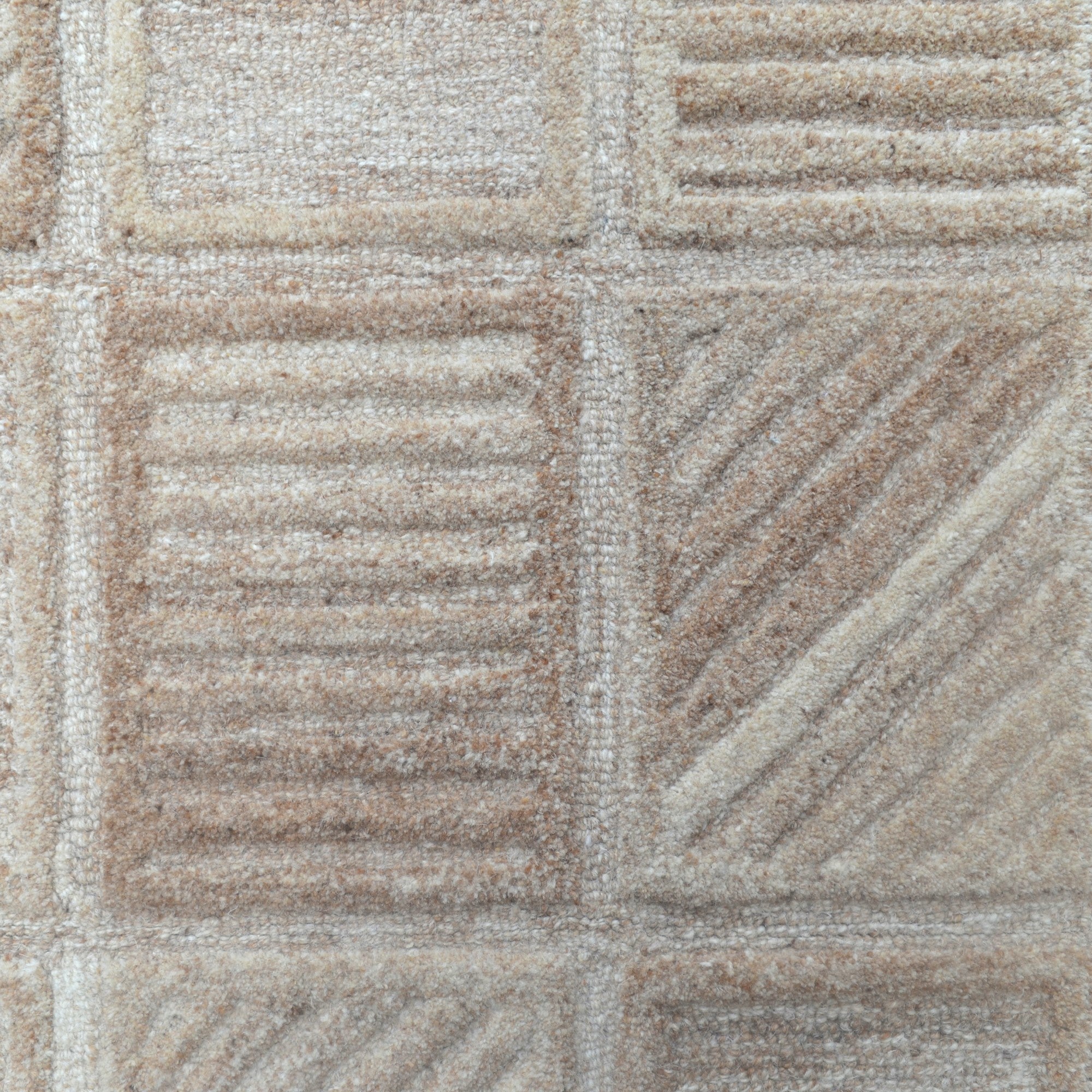 Handmade Texture Wool Rug- 6430-Natural Mix-110x160cm