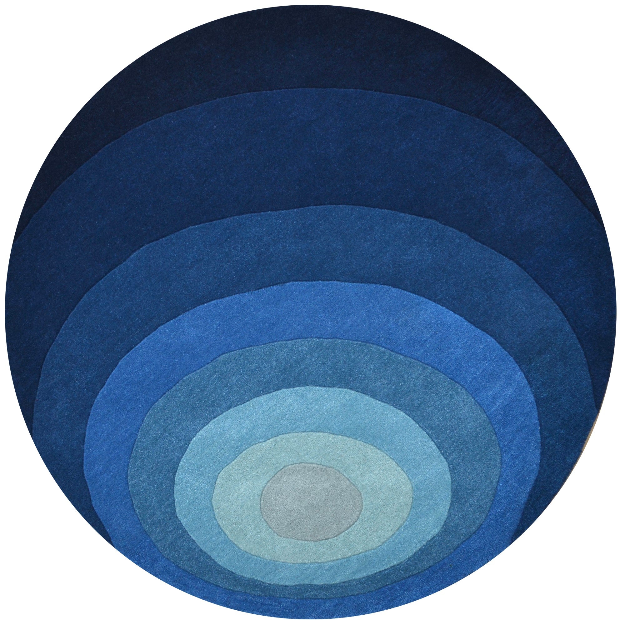 Handtufted Wool Rug-Florian 6446-Imperial Blue-160X160cm