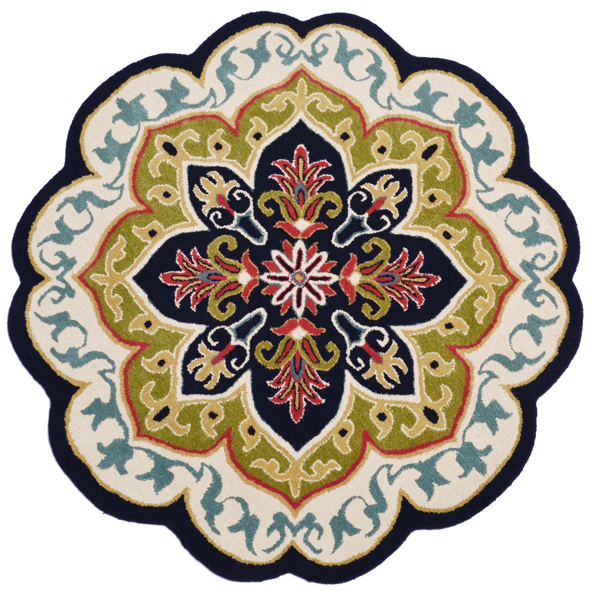Handwoven Border Jute Rug-1147-Natural/Gold-80X150cm