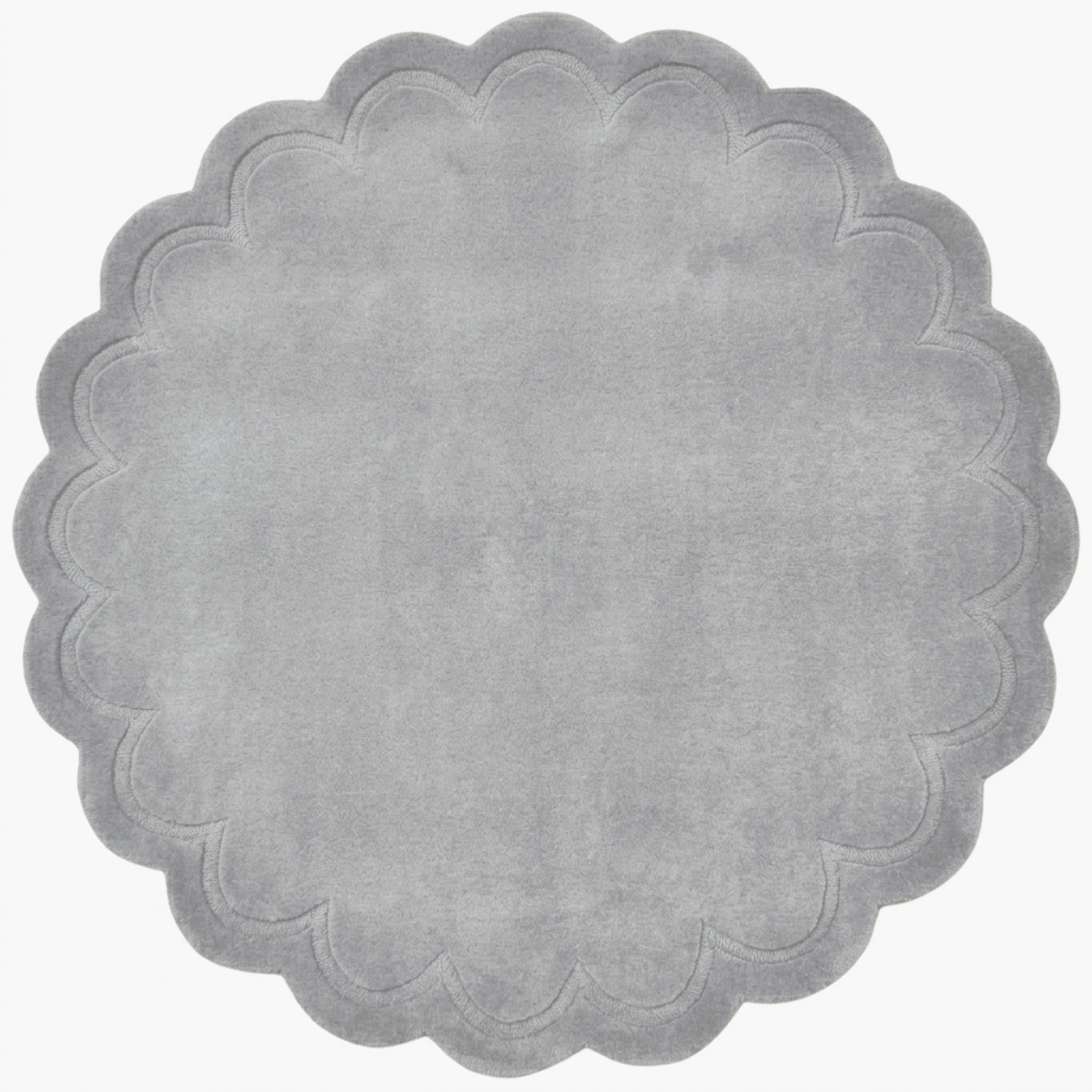 Handtufted Wool Rug-Rivoli 6447-Storm Grey-160X160cm