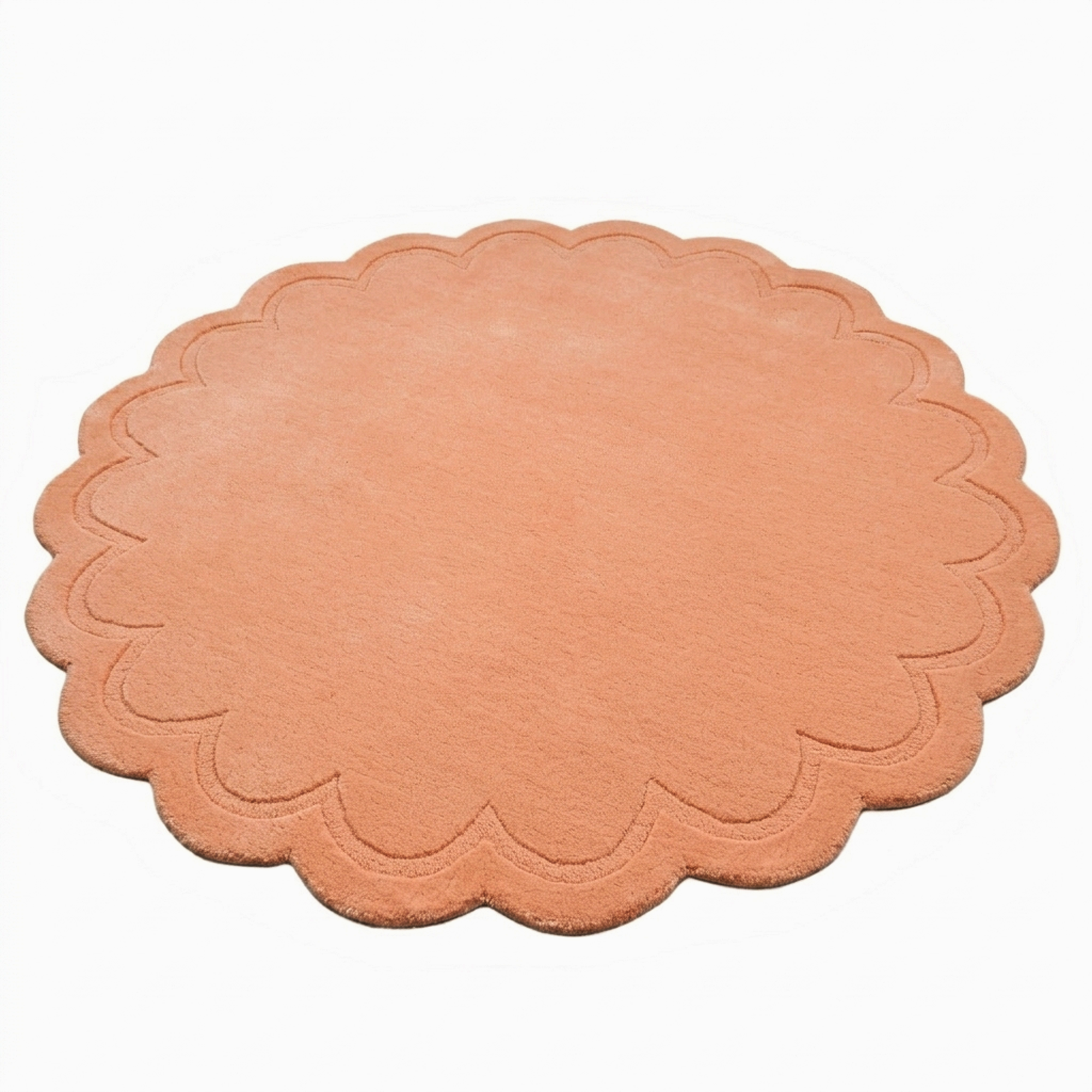 Handtufted Wool Rug-Rivoli 6447-Peach-160X160cm