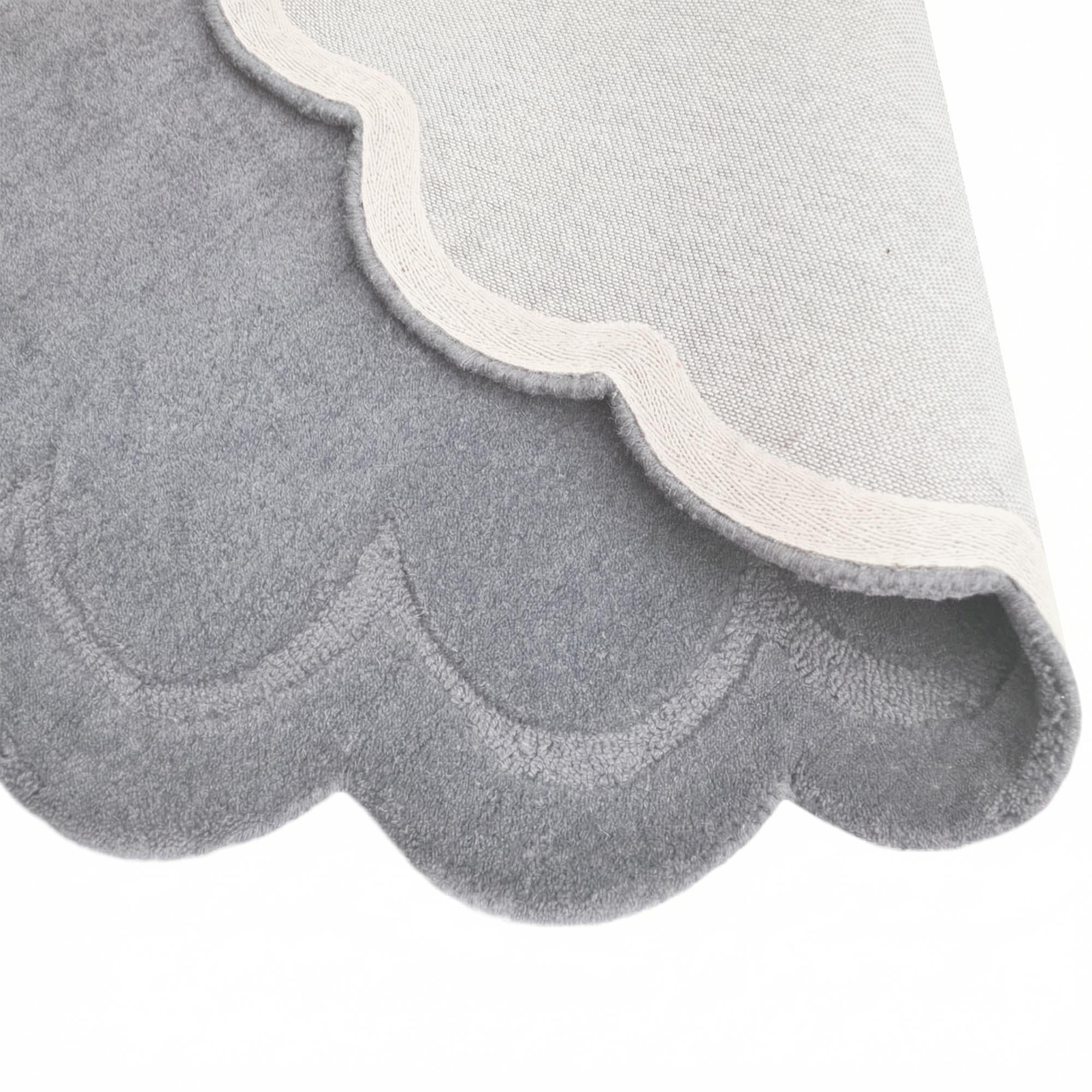 Handtufted Wool Rug-Rivoli 6447-Storm Grey-160X160cm