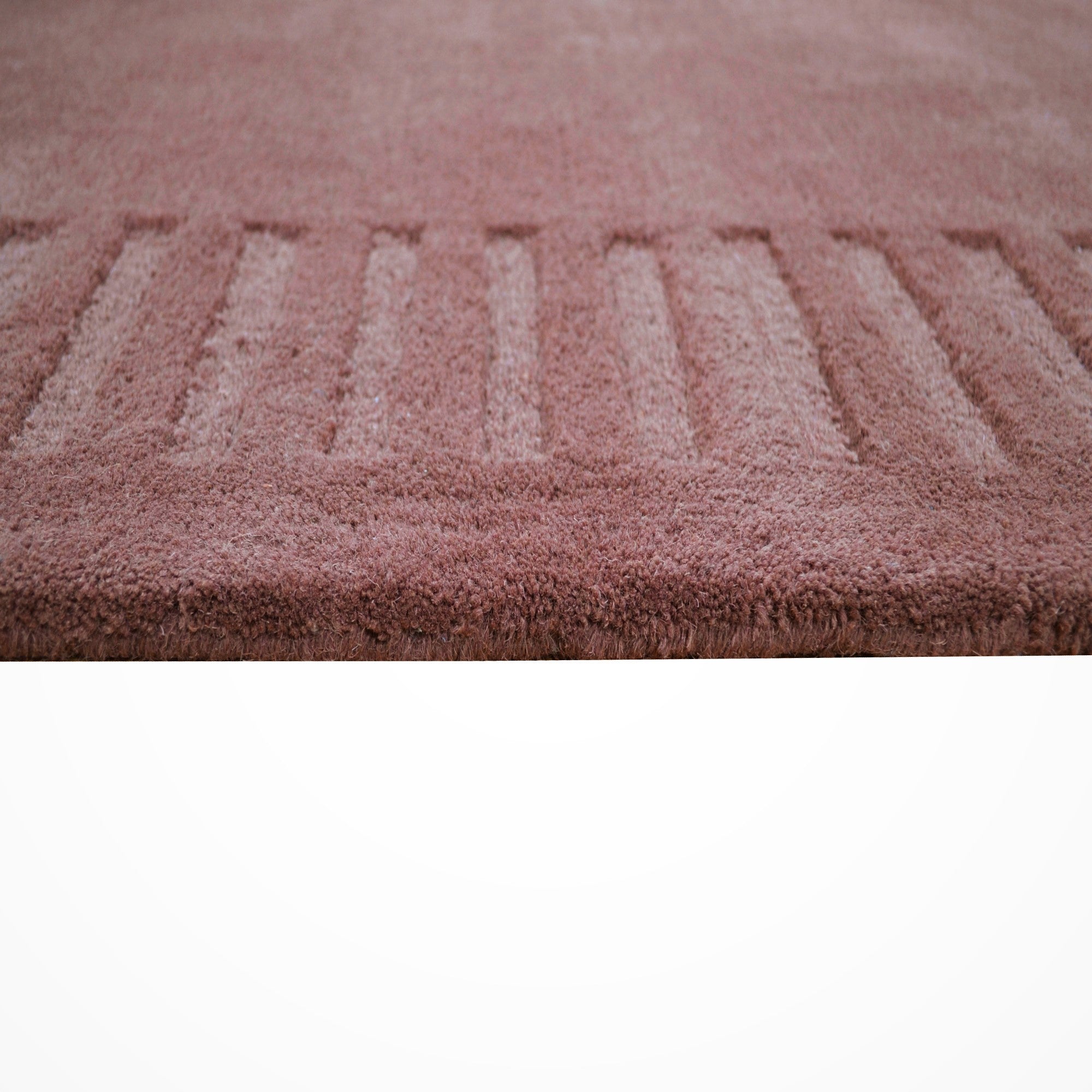 Handtufted Wool Rug-Unique 6445-Ash Rose-110X160cm