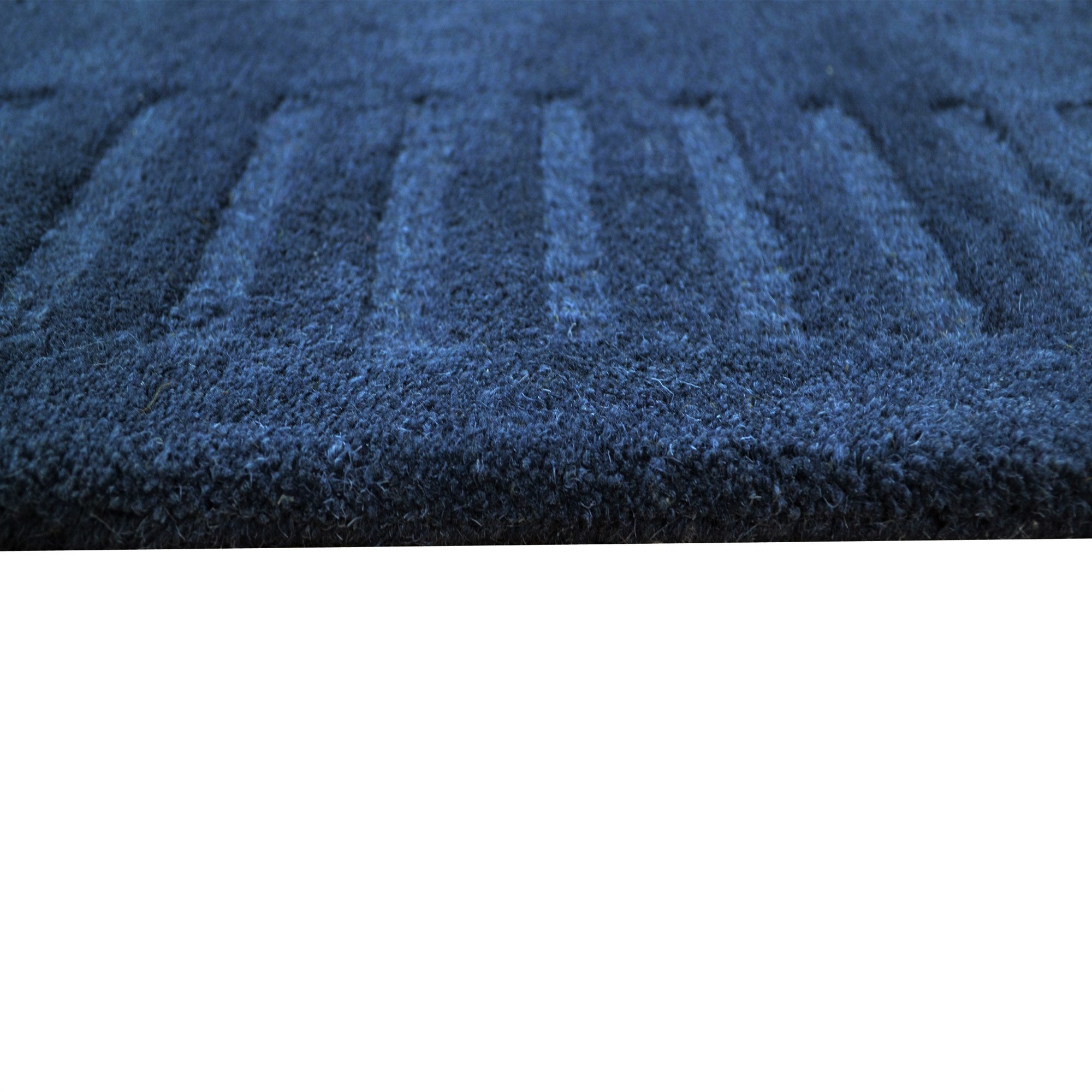 Handtufted Wool Rug-Unique 6445-Indigo-110X160cm