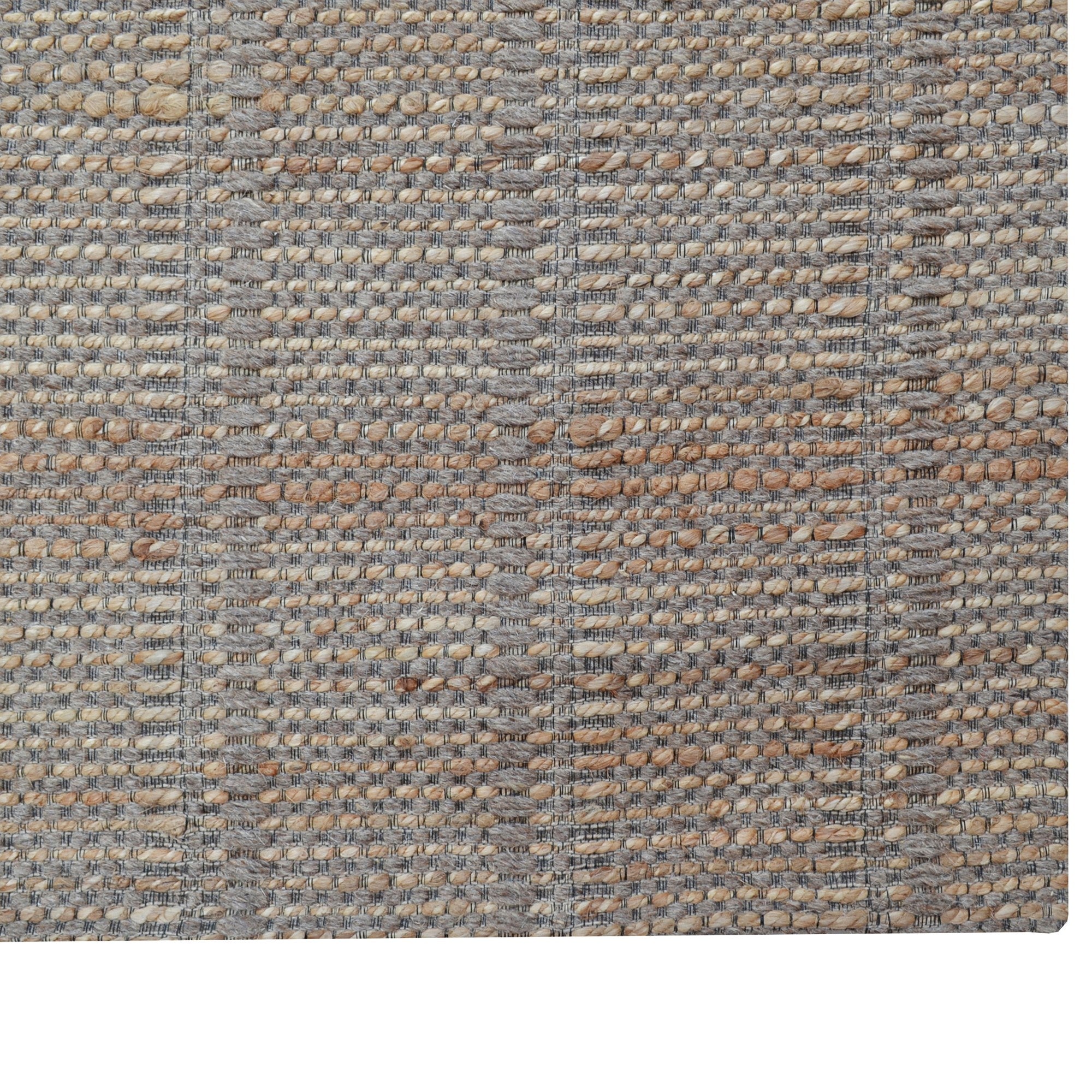 Handwoven Wool & Jute Rug-Cedar 509-Natural/Brown-110x160cm
