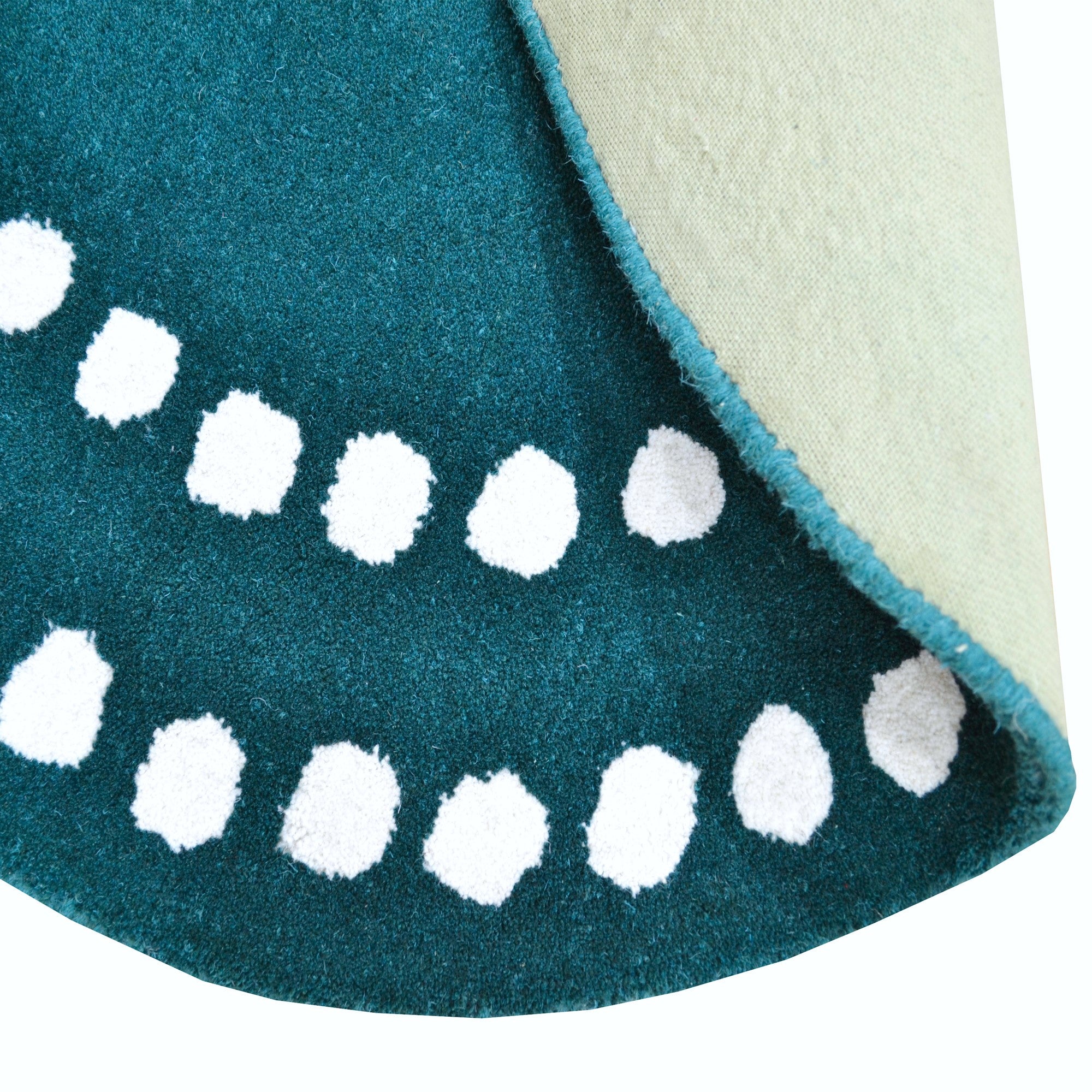 Handmade Decotex Wool Rug-6375--100x100cm