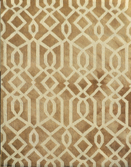 Handmade Tie-Dye Wool Rug - Maryland 1170 - Brown - 190x280cm