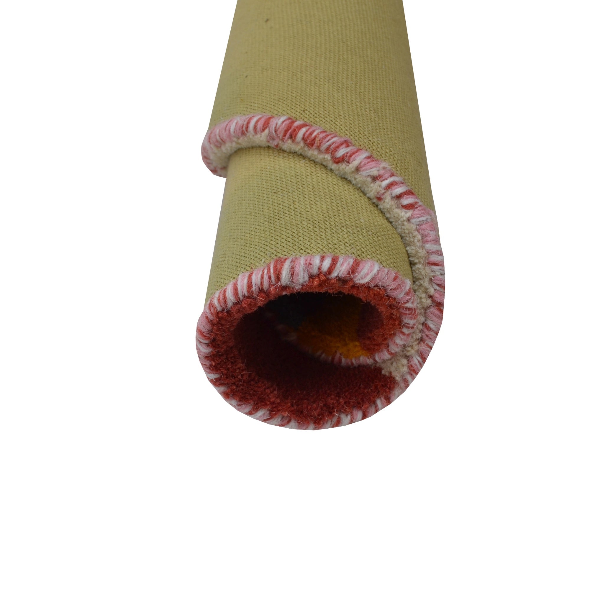 Handmade Woollen Round Rugs-Decotex 6440-Multi-100x100cm