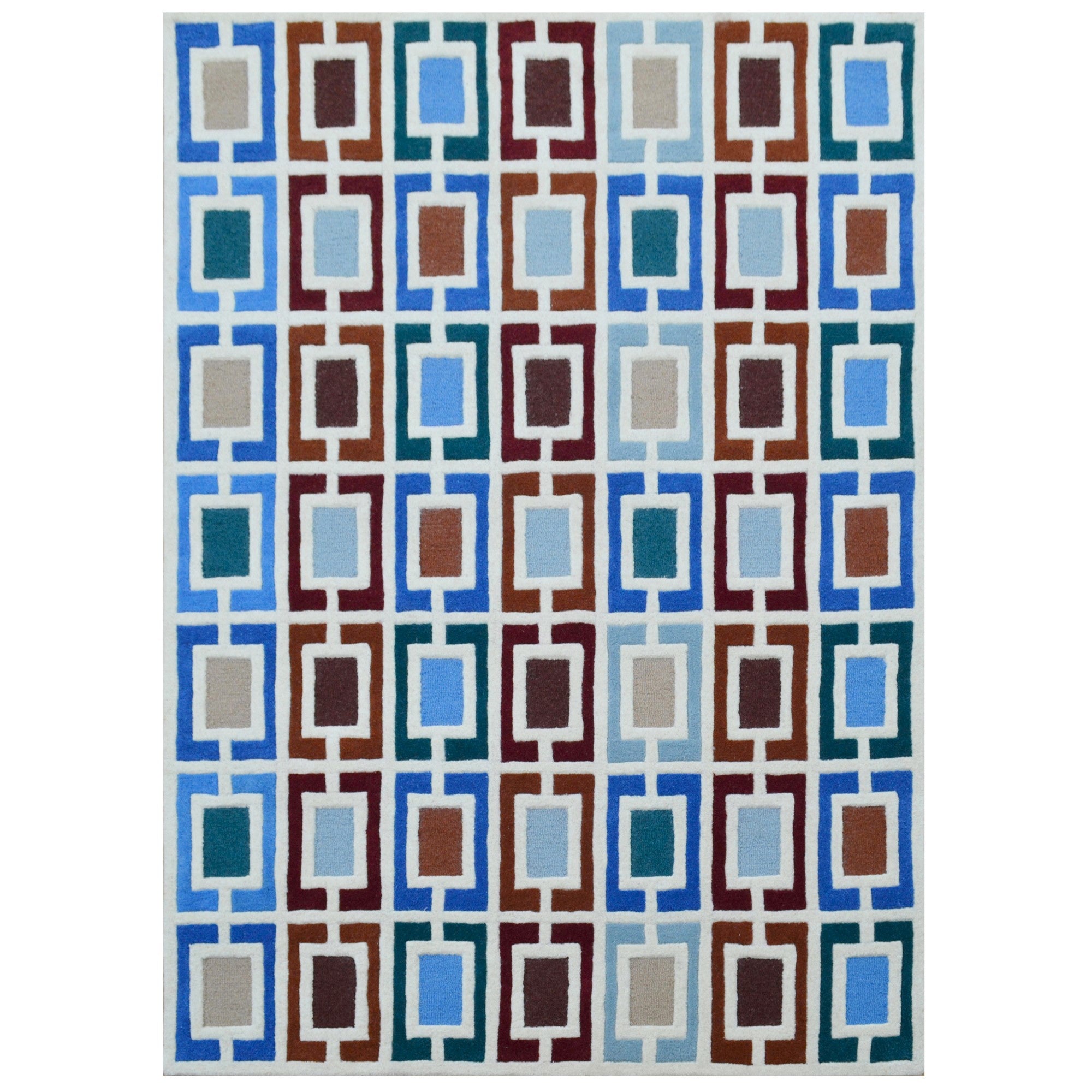 Handmade Alliance Wool Rug-6435-Multi-110x160cm