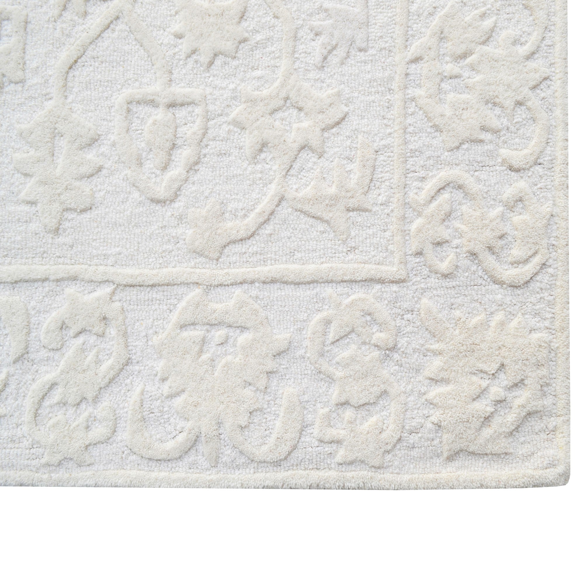 Handmade Amalfi Wool Rug-6424-IVORY-110x160cm