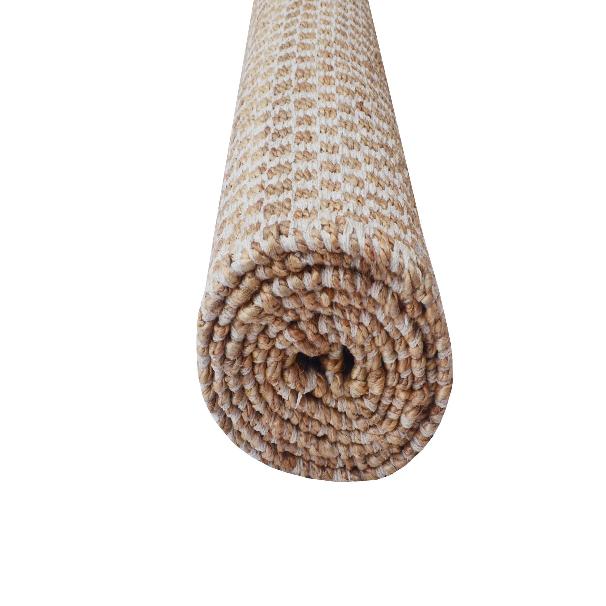 Handwoven Cotton and Jute Rug- BALI 1149-Natural-80x150cm