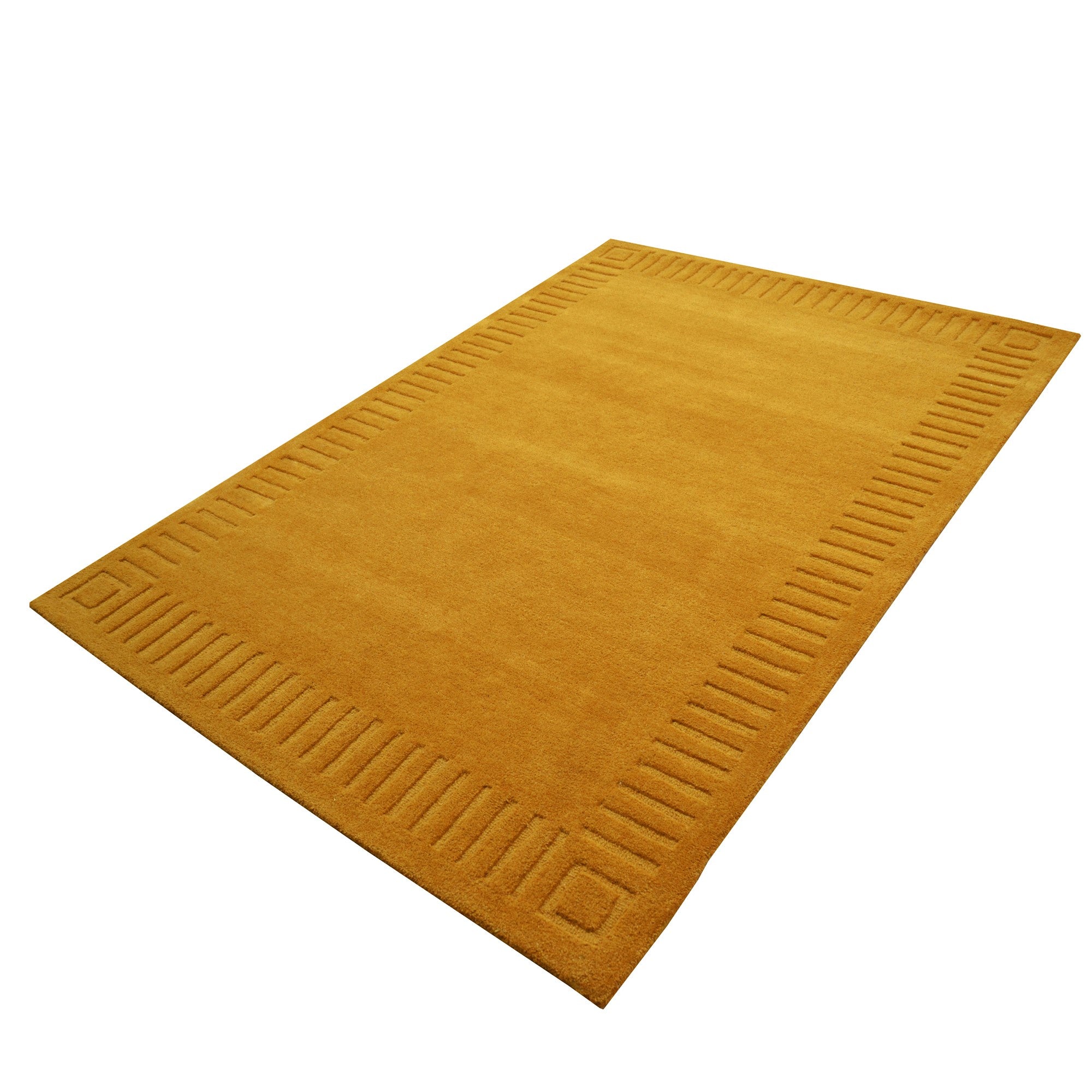 Handtufted Wool Rug-Unique 6445-Lemon Chrome-110X160cm
