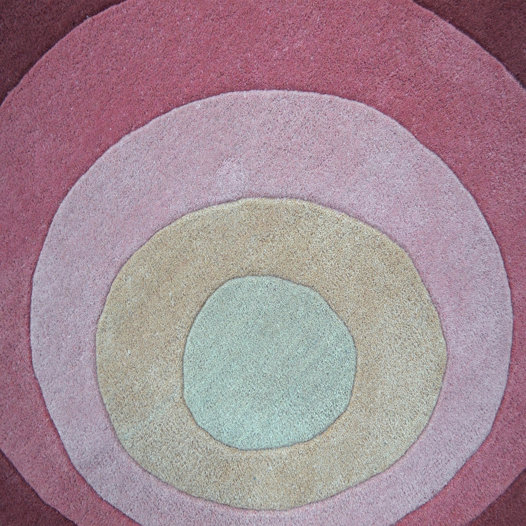 Handtufted Wool Rug-Florian 6446-Ruby Wine-160X160cm