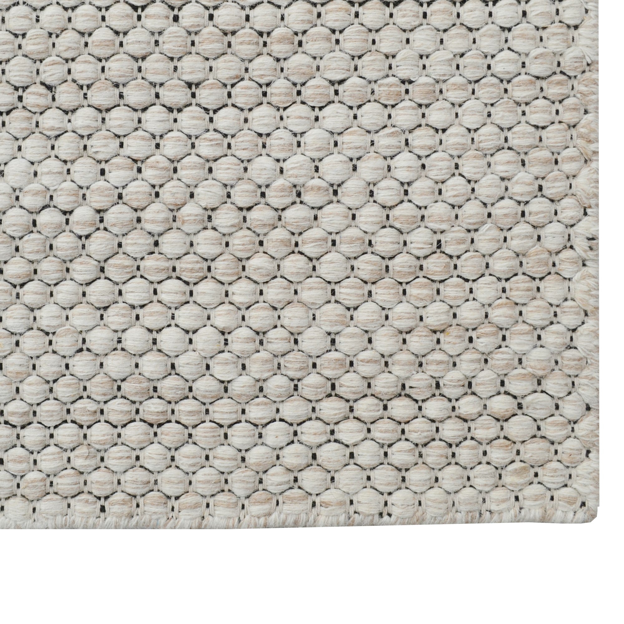 Handwoven Marble Wool Rug-6423-CREAM/BEIGE-60x90cm