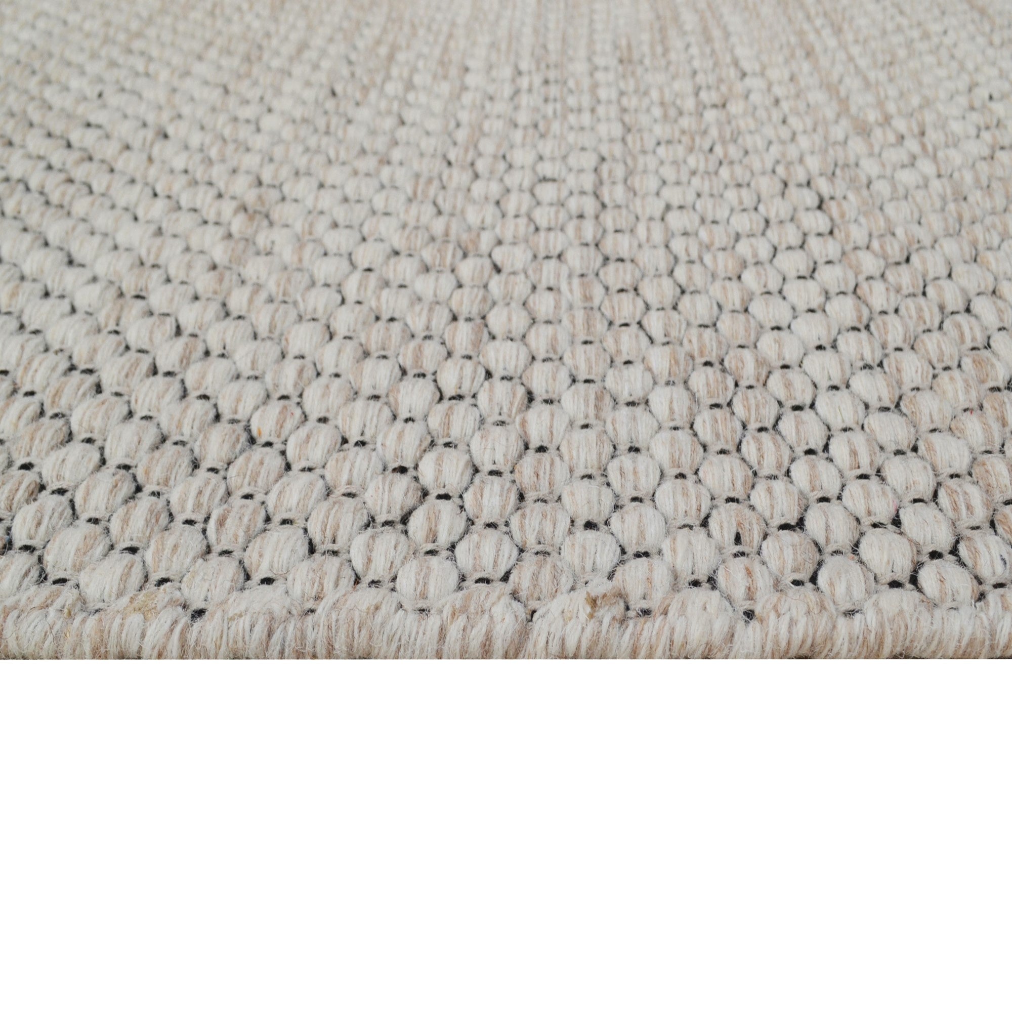 Handwoven Marble Wool Rug-6423-CREAM/BEIGE-60x90cm