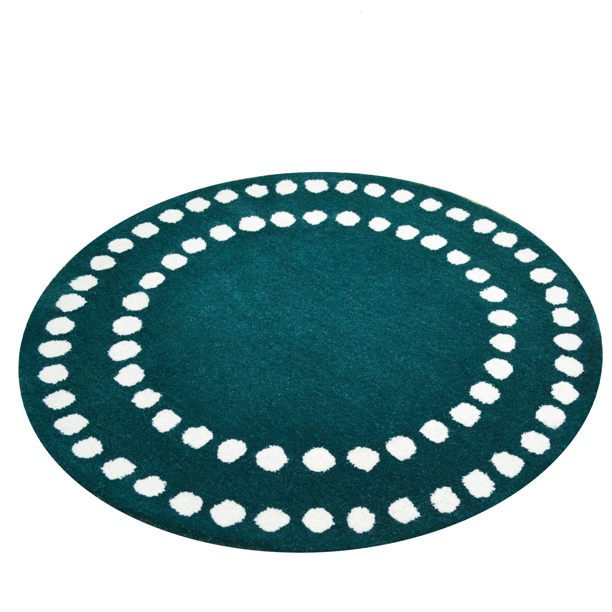 Handmade Decotex Wool Rug-6375--100x100cm