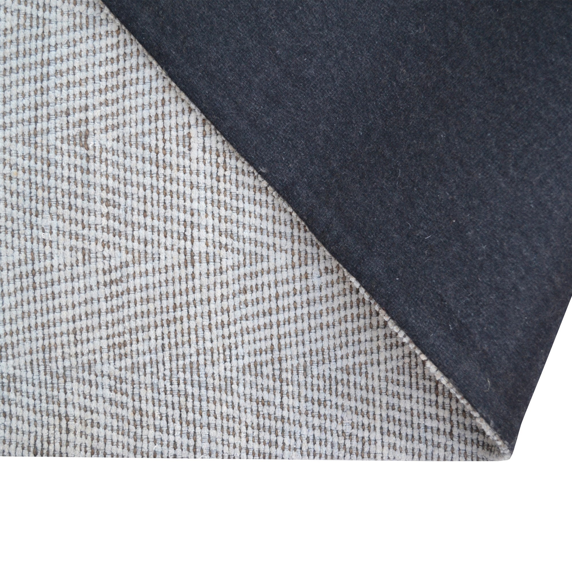 Handwoven Chevron Jute Rug-6419-Silver/Natural-60x90cm