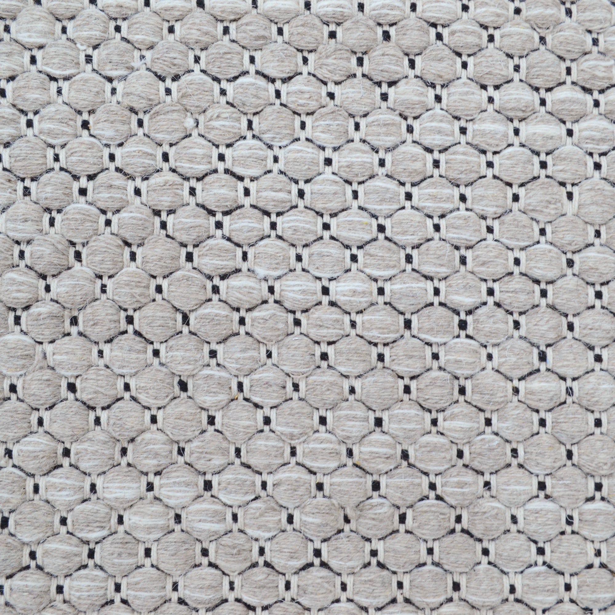Handwoven Marble Wool Rug-6423-Silver-60x90cm