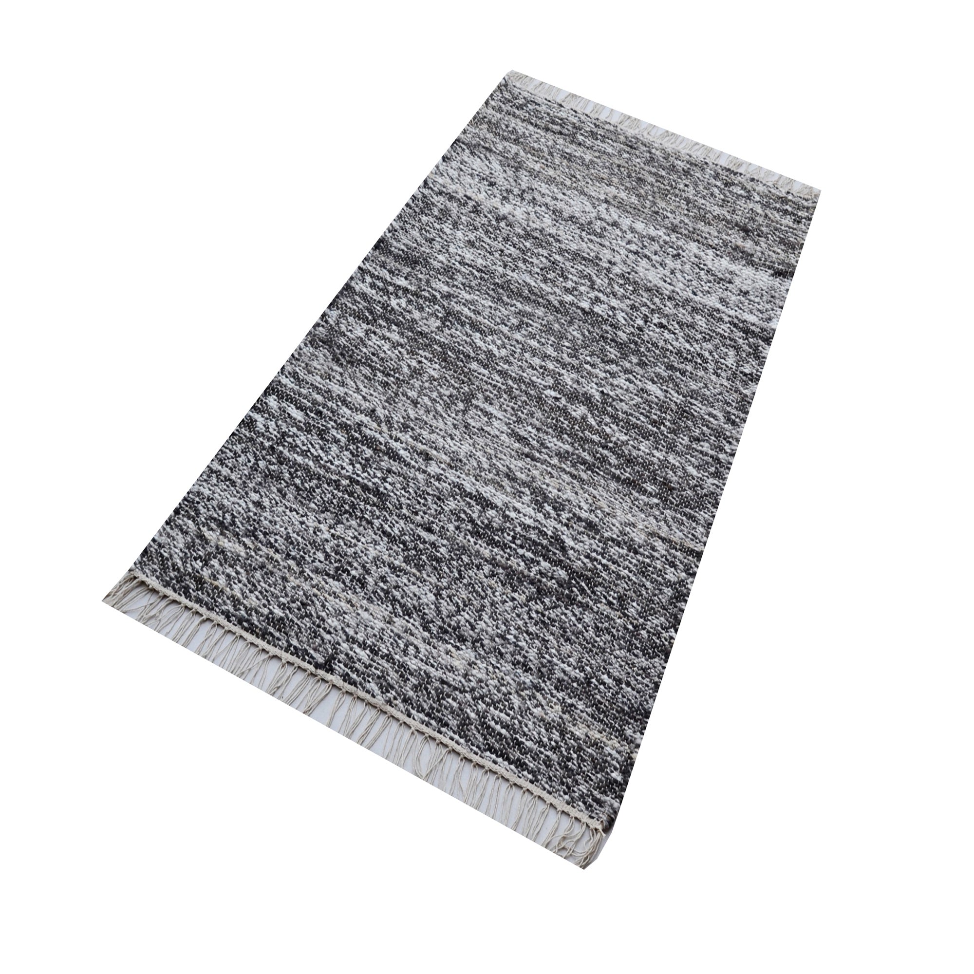 Abstract Handwoven Jute Rug - Whistler - Chocolate - 80x150cm