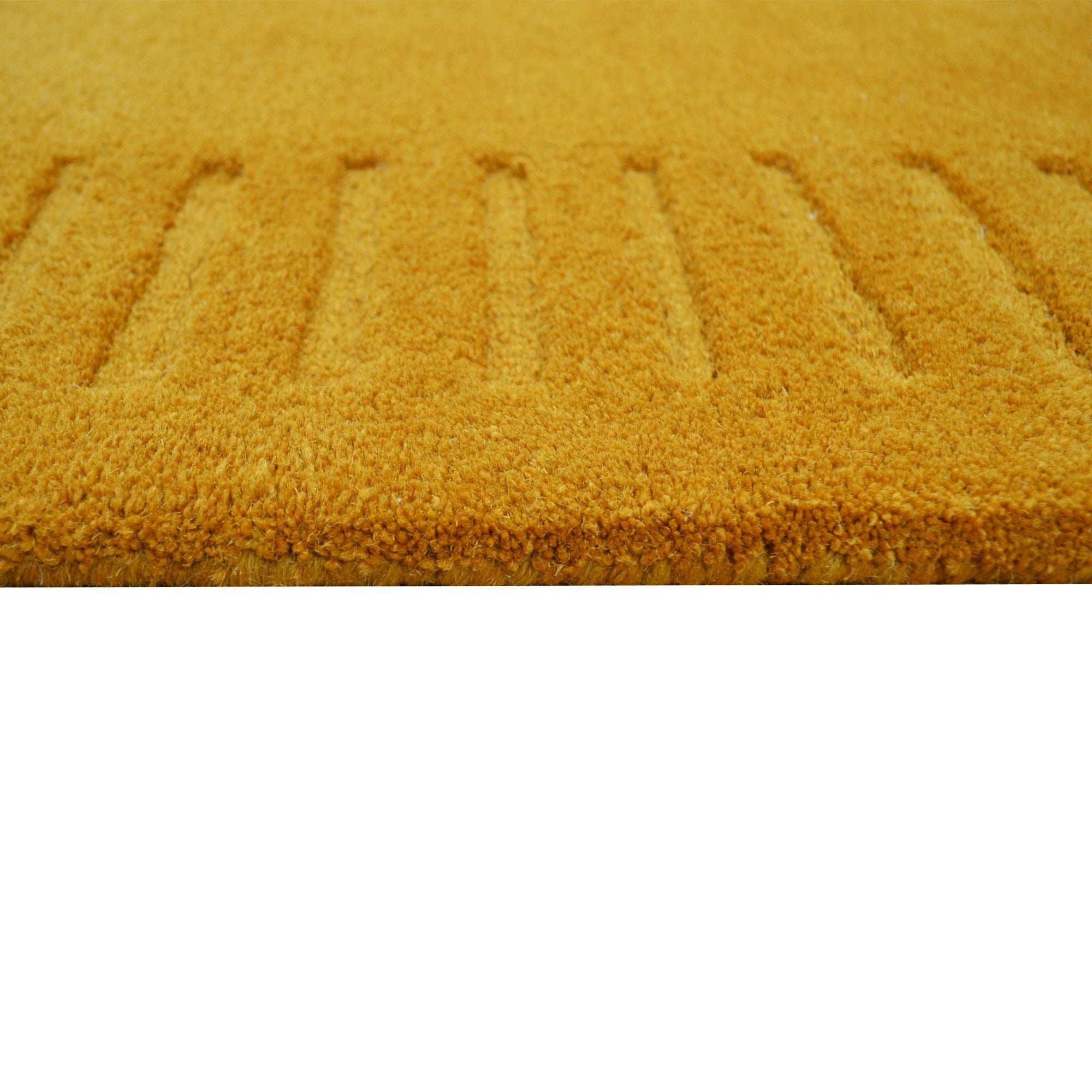 Handtufted Wool Rug-Unique 6445-Lemon Chrome-110X160cm