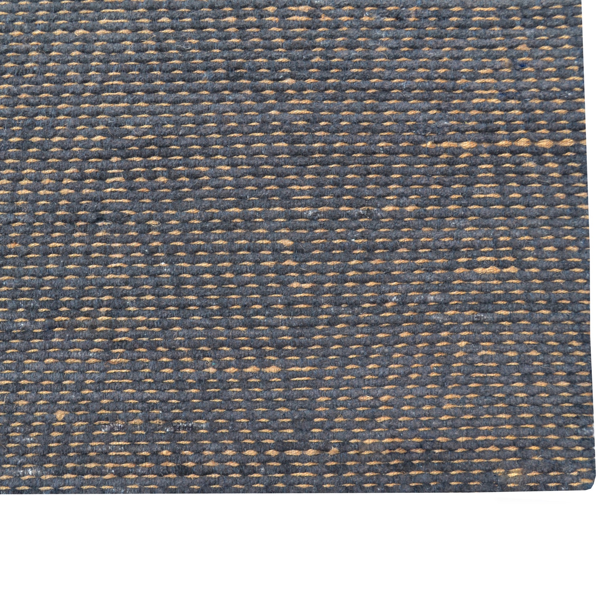 Handwoven Chevron Jute Rug-6419-Charcoal/Silver-60x90cm