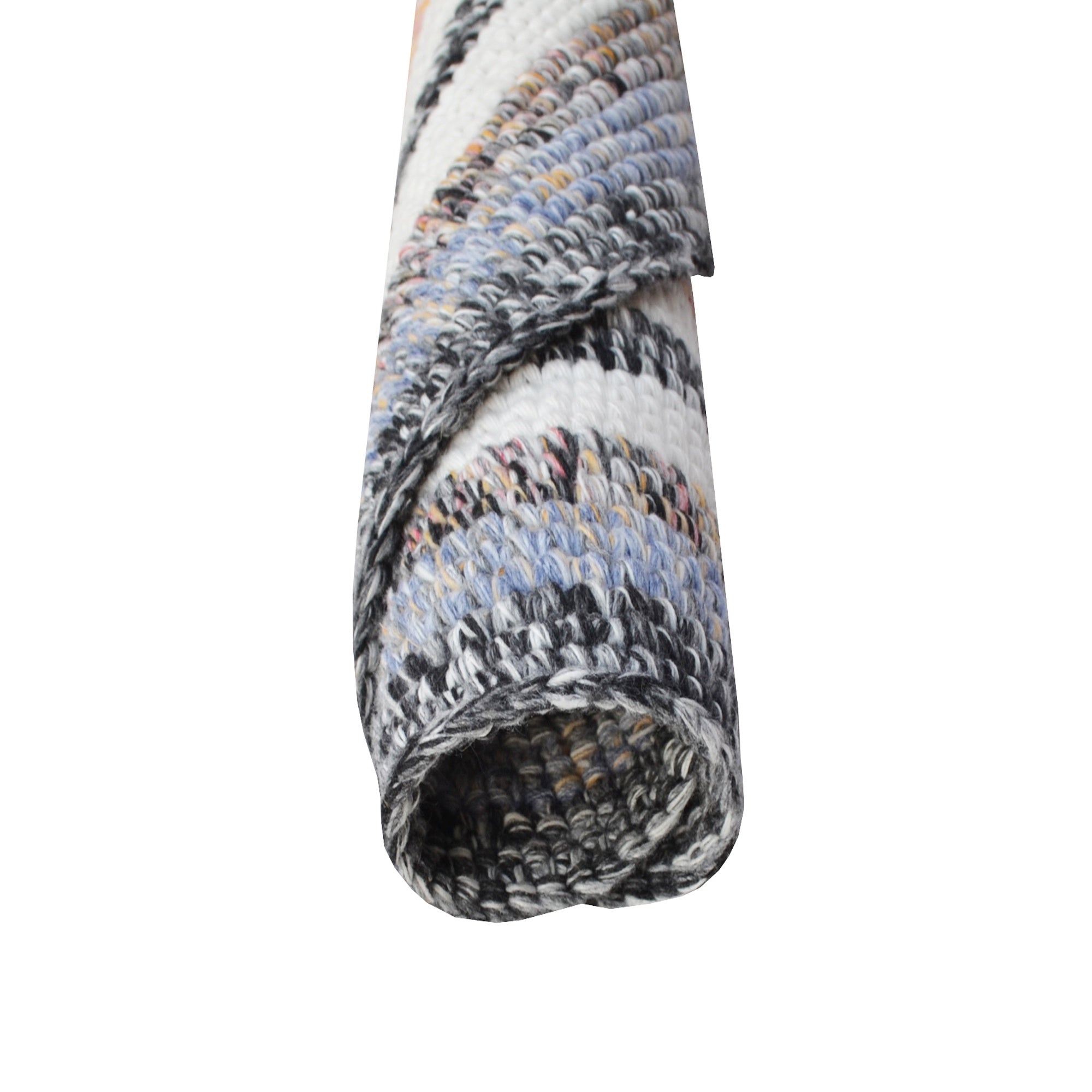 Handwoven Round Rug-Orbit 6223-Ivory Multi-120x120cm