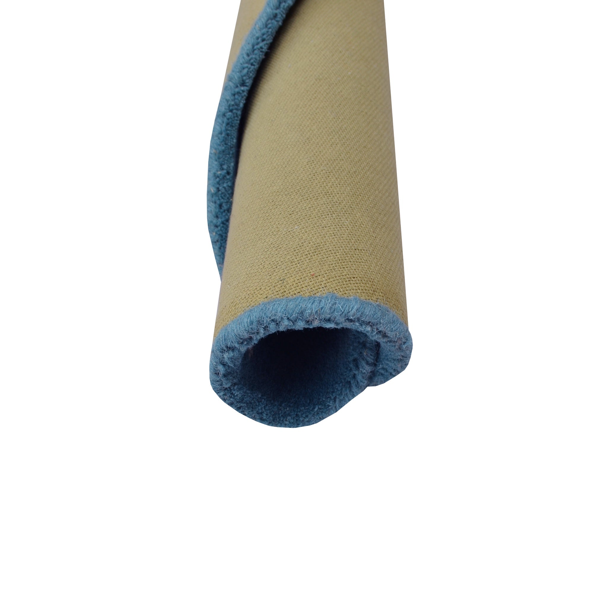 Handmade Round Wool Rug- Transit 6329-Ivory Turquoise-100x100cm