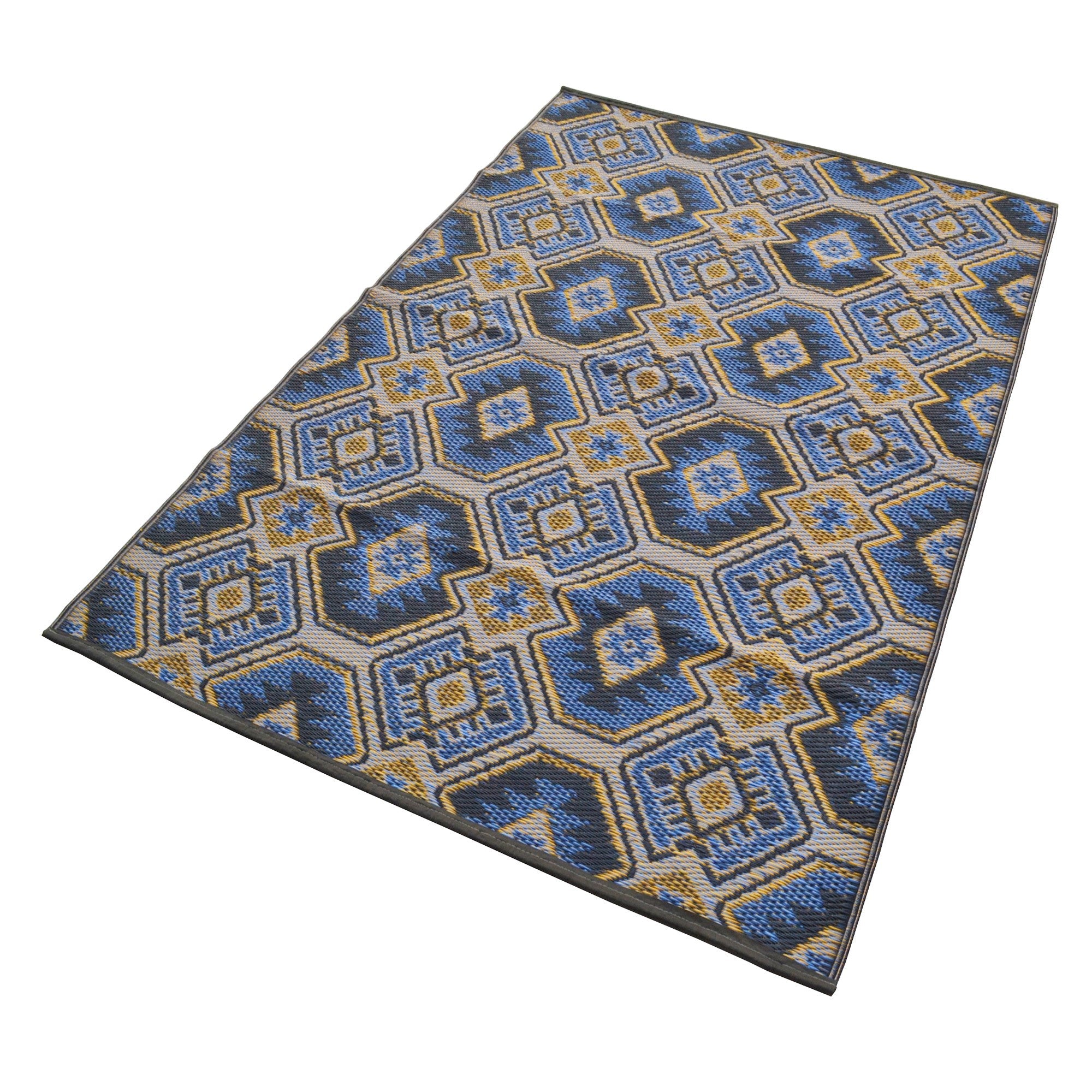 Outdoor Camping Picnic Mat-Chatai port-blue-120x170cm