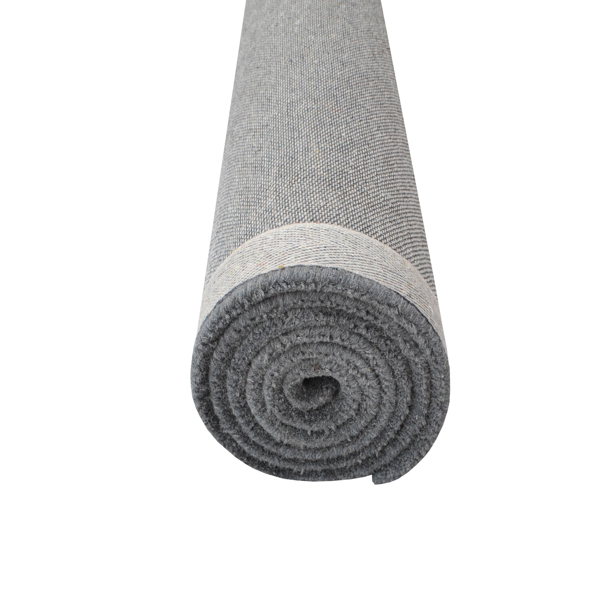 Checker Wool Rug-Box 6422-Grey/Ivory-110x160cm