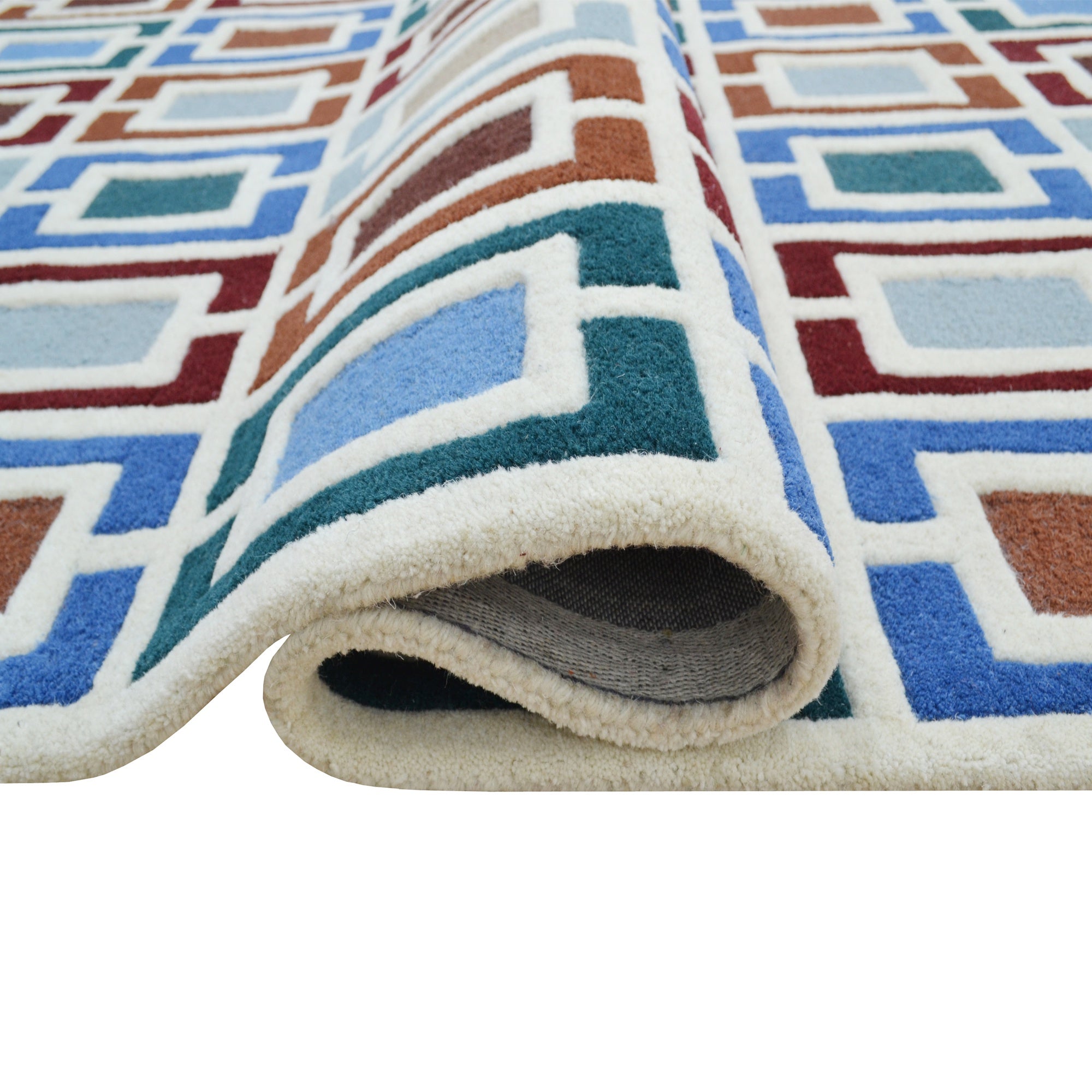 Handmade Alliance Wool Rug-6435-Multi-110x160cm