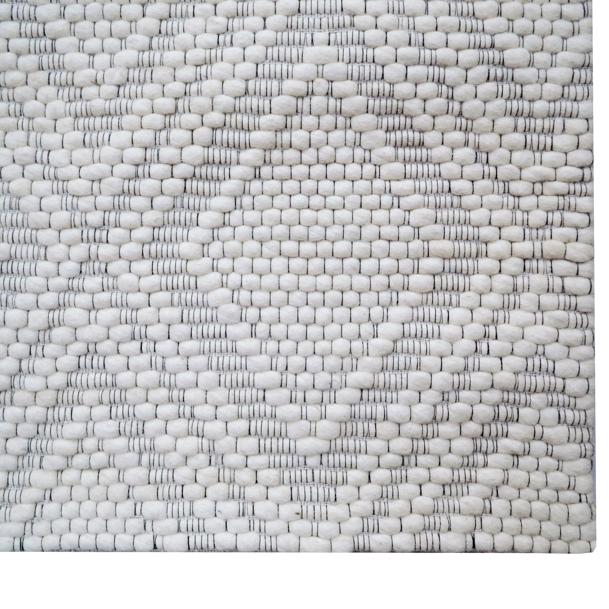 Modern Handwoven Wool Rug-Lismore 6382-Ivory-110x160cm