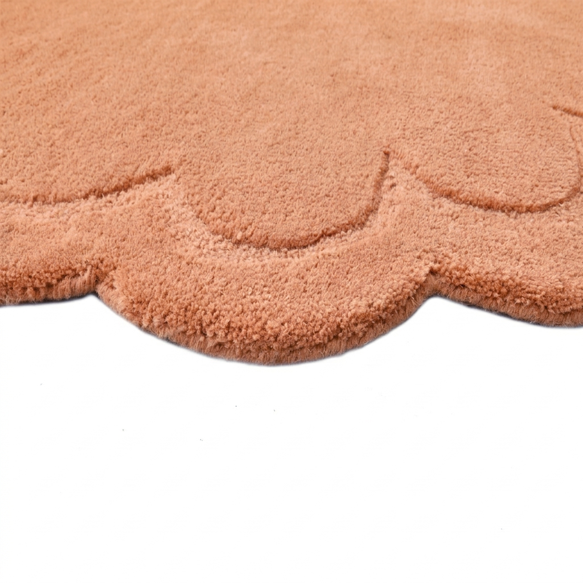 Handtufted Wool Rug-Rivoli 6447-Peach-160X160cm