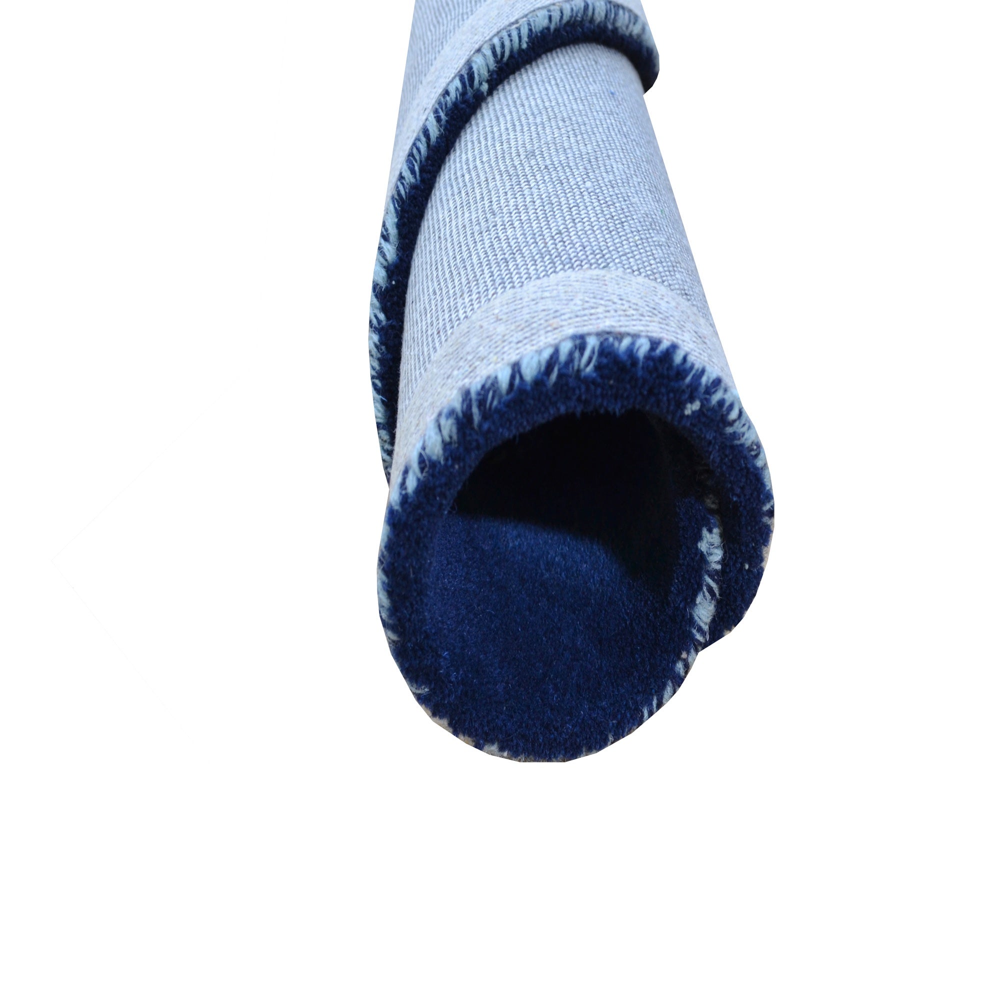 Handtufted Wool Rug-Florian 6446-Imperial Blue-160X160cm