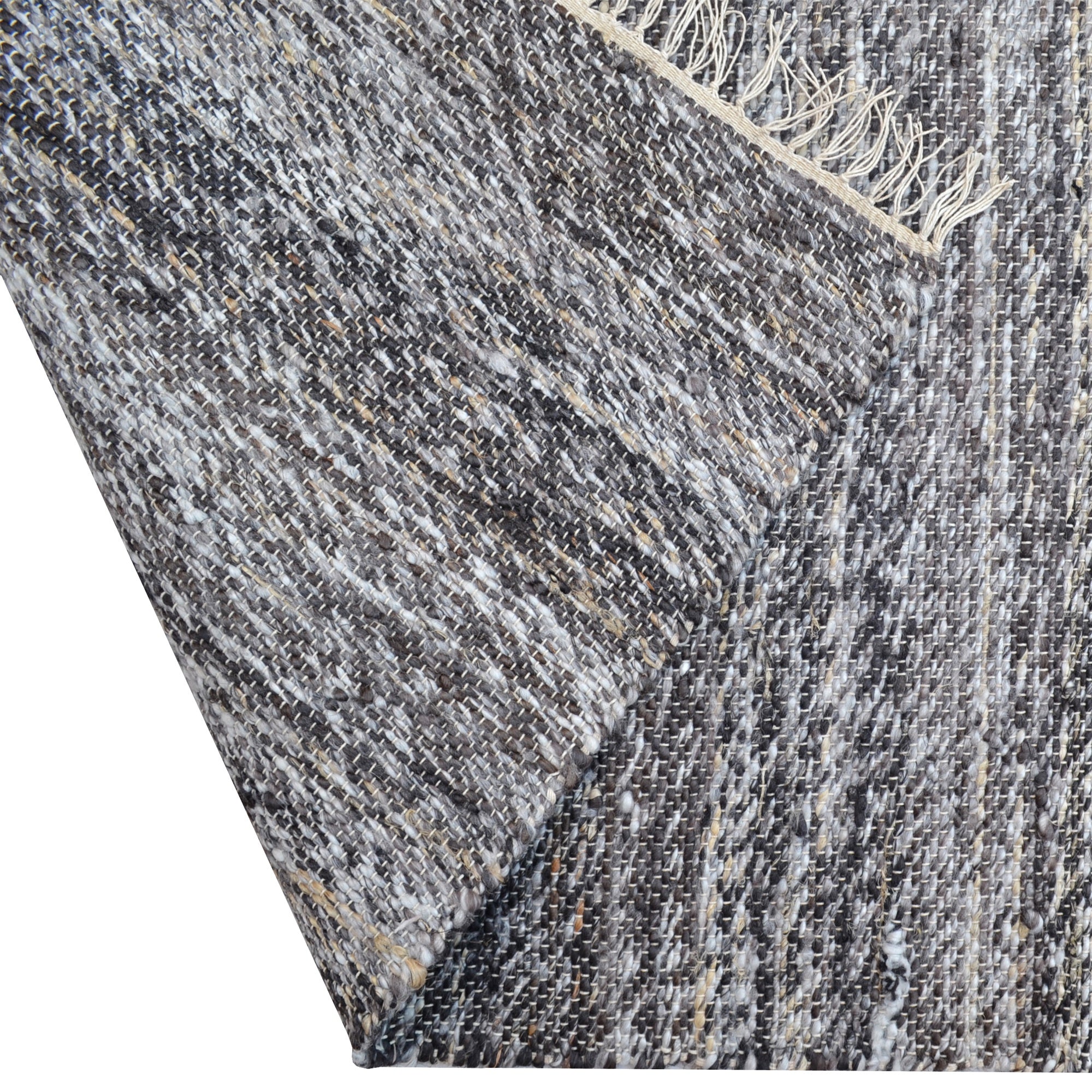 Abstract Handwoven Jute Rug - Whistler - Chocolate - 80x150cm
