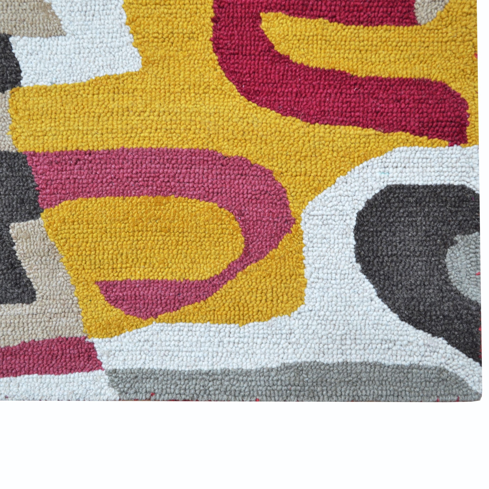 Handmade Camouflage Wool Rug-6427-Multi-110x160cm