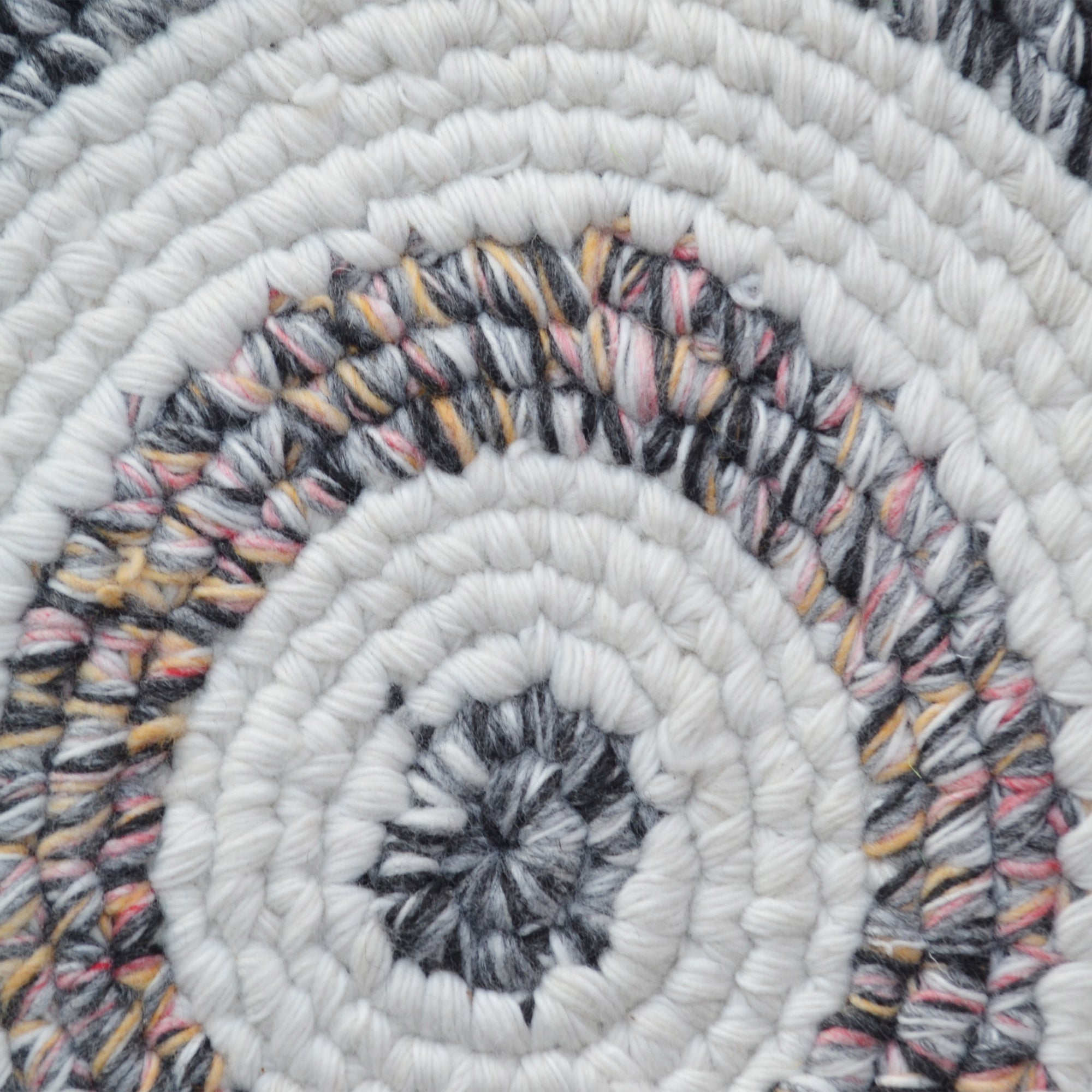 Handwoven Round Rug-Orbit 6223-Ivory Multi-120x120cm