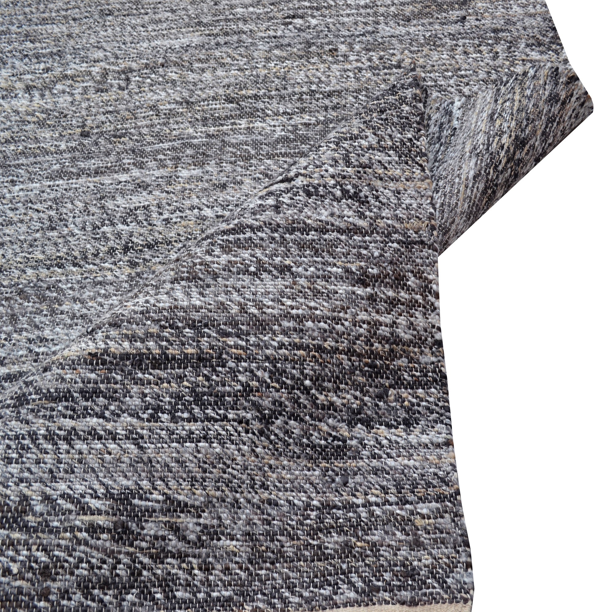 Abstract Handwoven Jute Rug - Whistler - Chocolate - 80x150cm