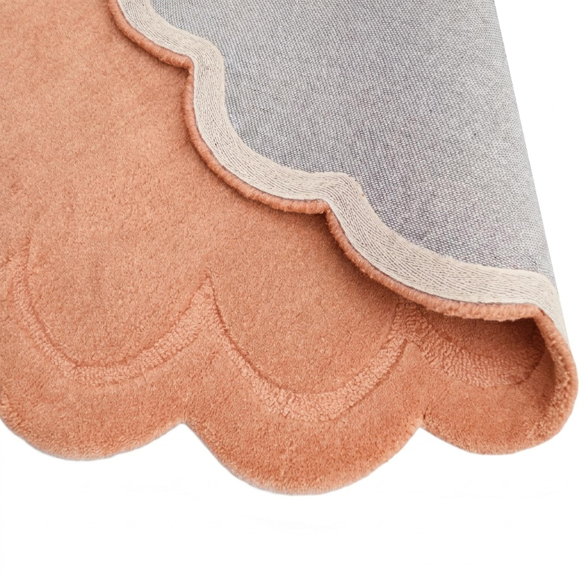 Handtufted Wool Rug-Rivoli 6447-Peach-160X160cm