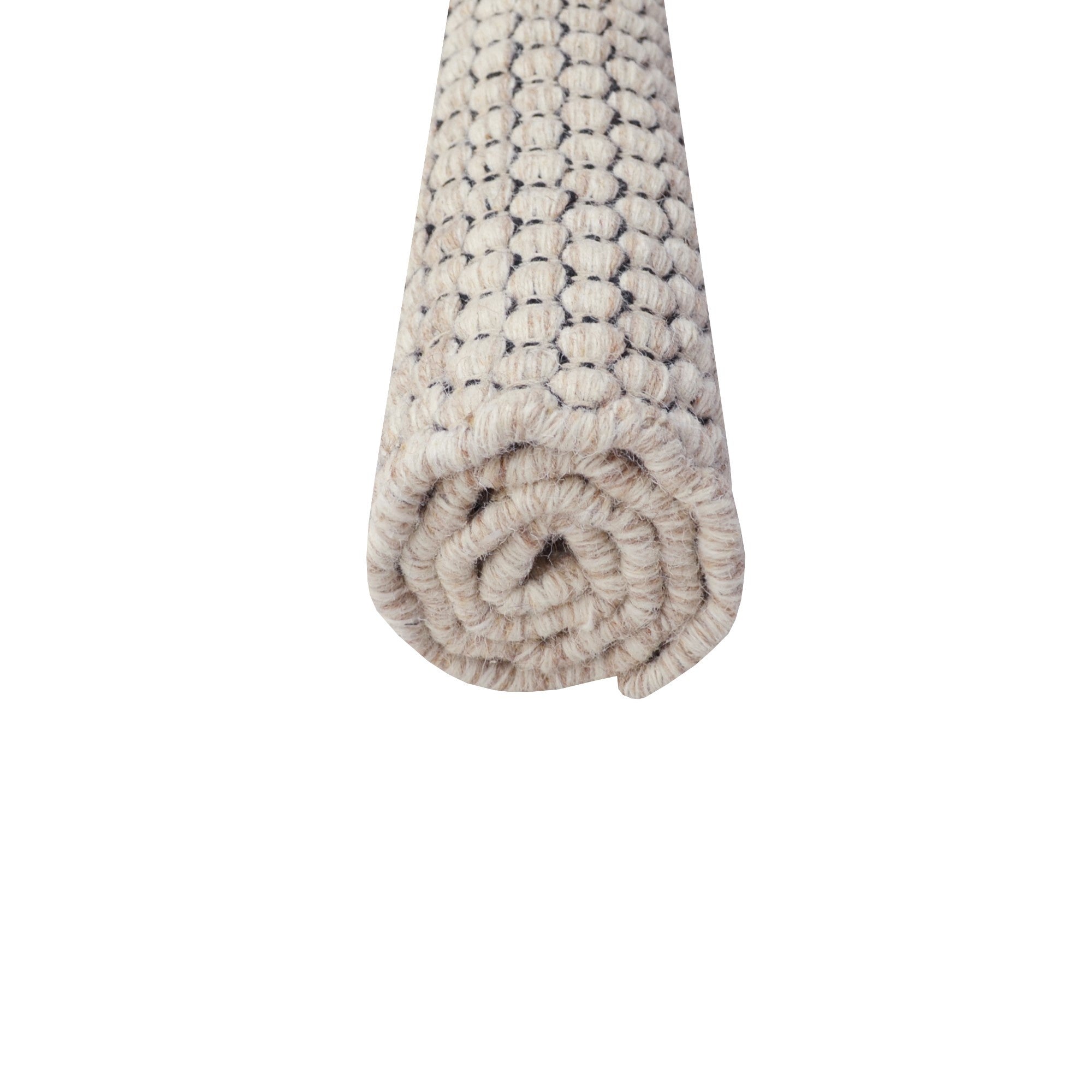 Handwoven Marble Wool Rug-6423-CREAM/BEIGE-60x90cm
