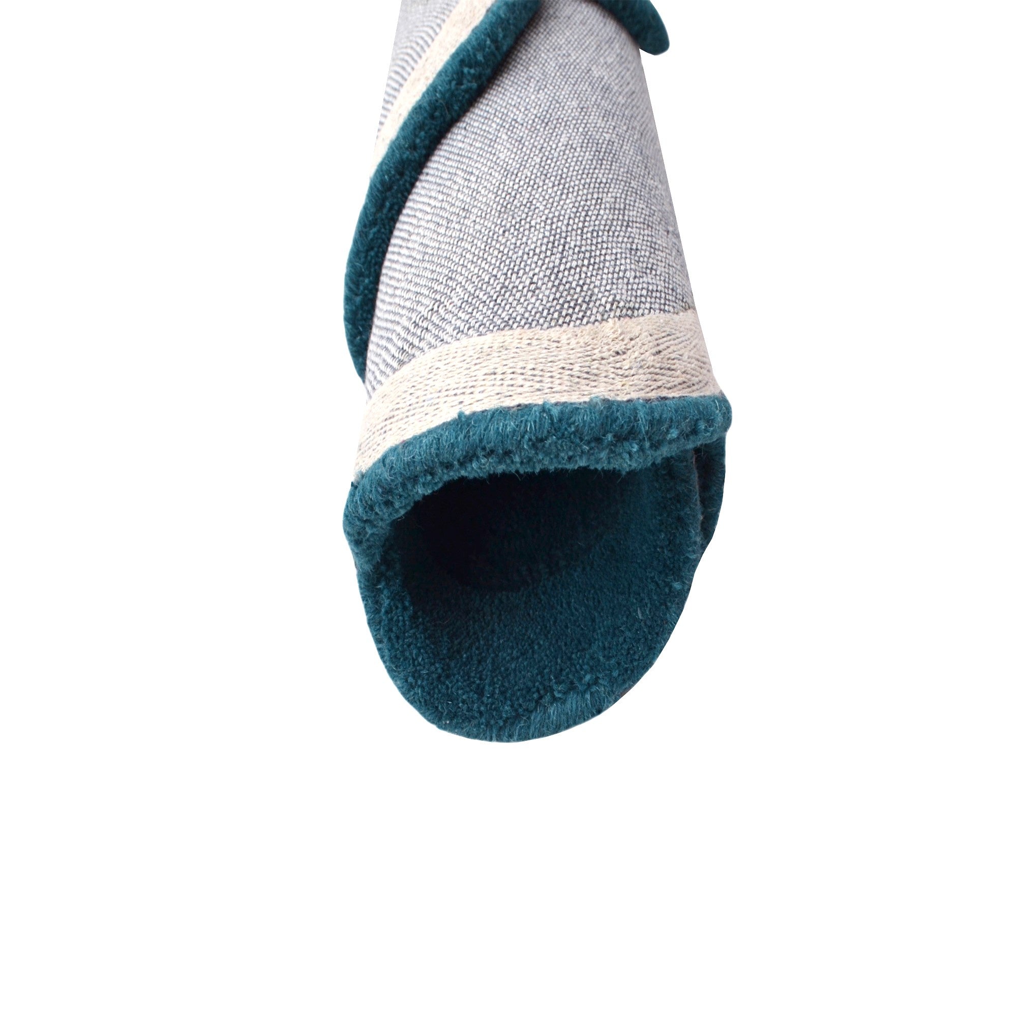 Handtufted Wool Rug-Rivoli 6447-Turquoise-160X160cm