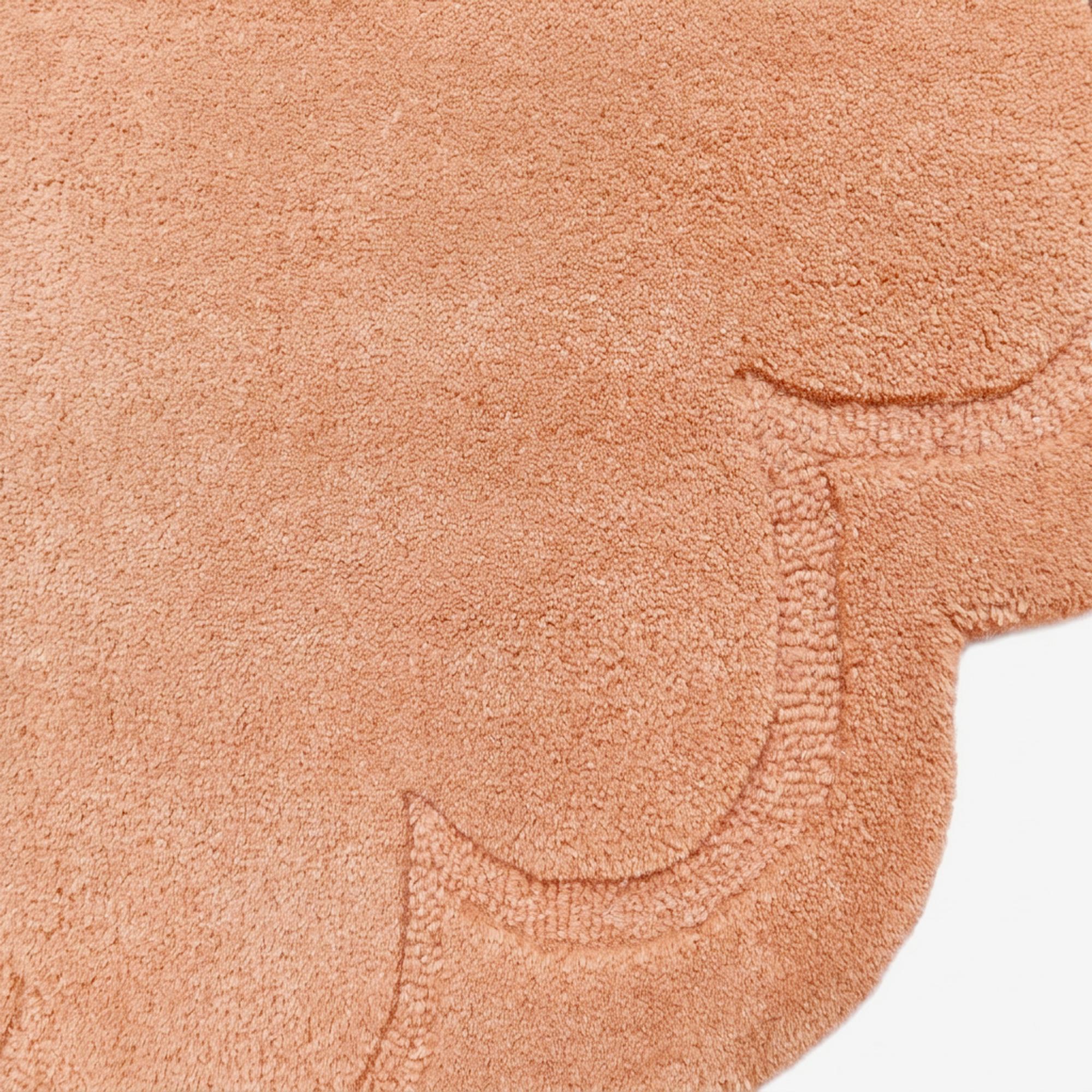 Handtufted Wool Rug-Rivoli 6447-Peach-160X160cm
