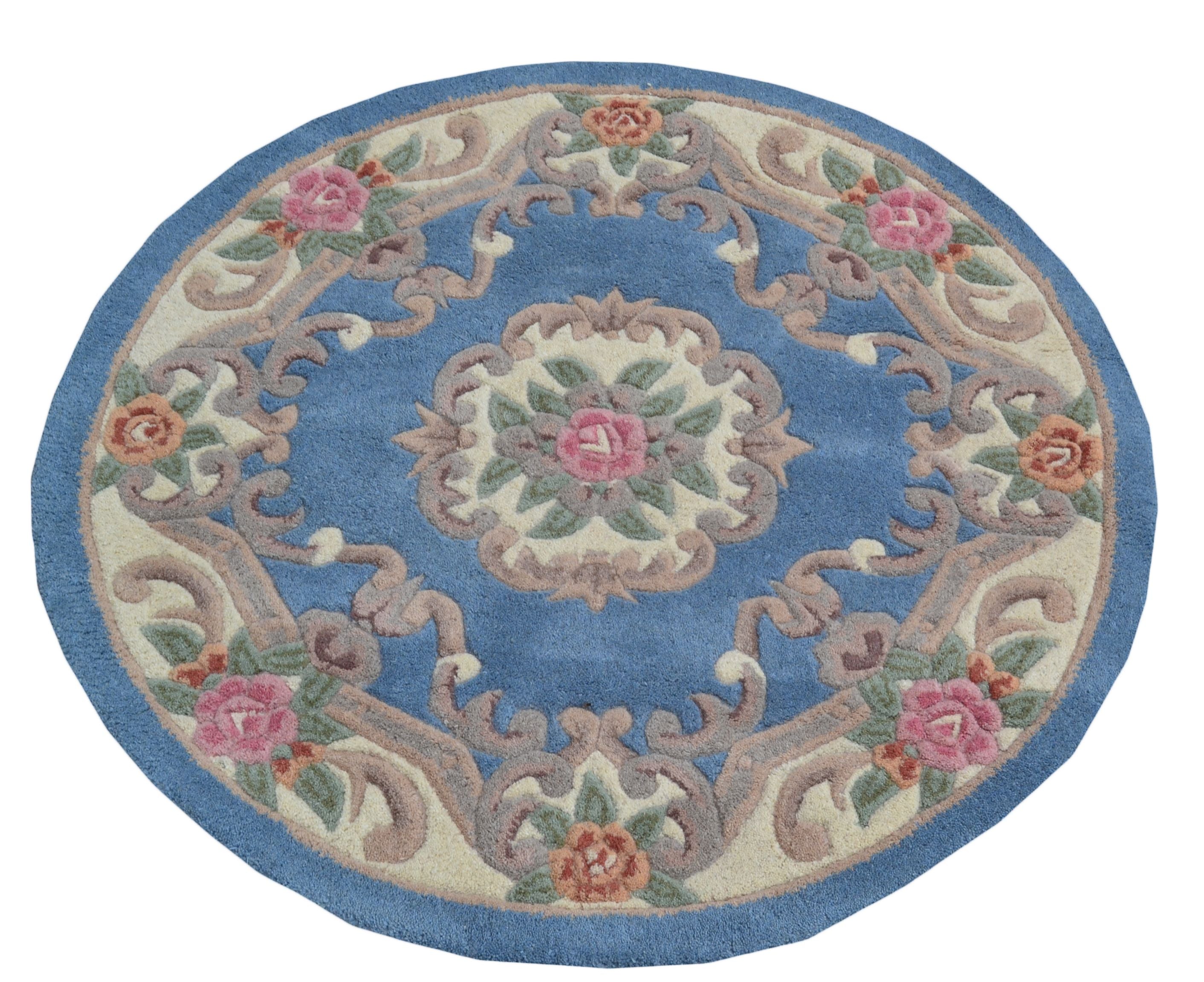 Traditional Handmade Wool Rug-Avalon-Blue