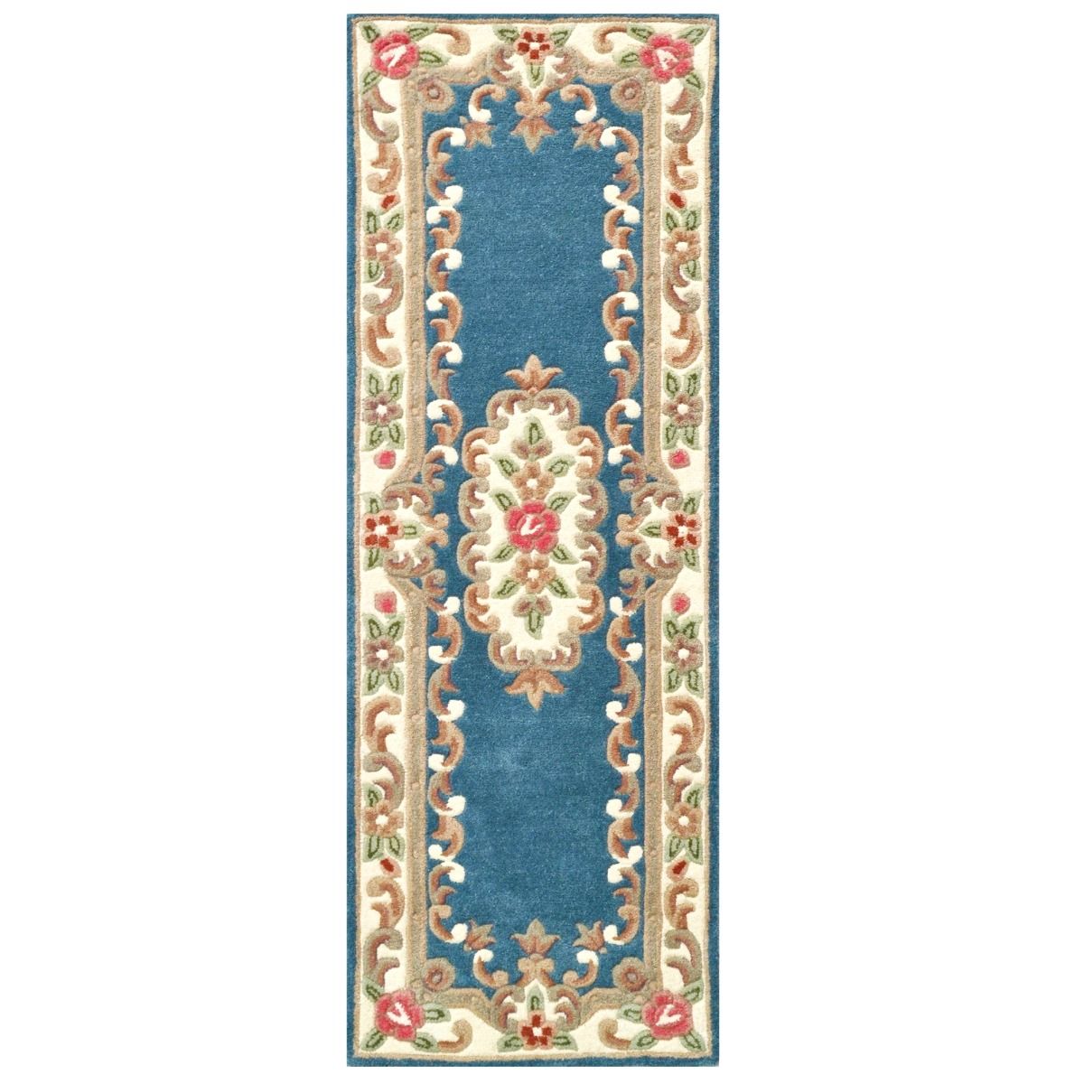 Traditional Handmade Wool Rug-Avalon-Blue