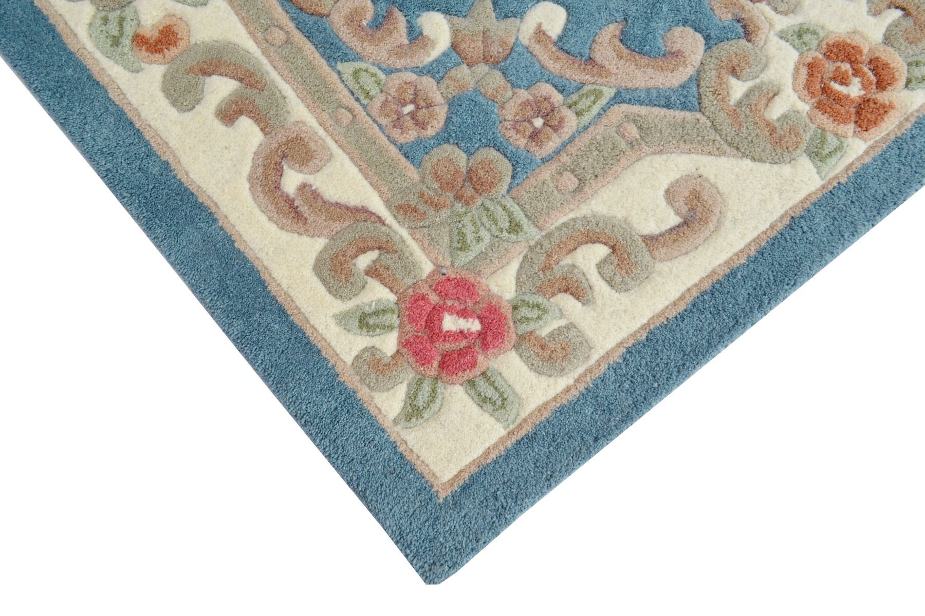 Traditional Handmade Wool Rug-Avalon-Blue