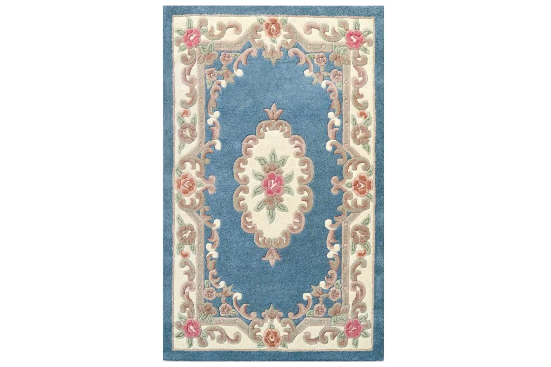 Traditional Handmade Wool Rug-Avalon-Blue